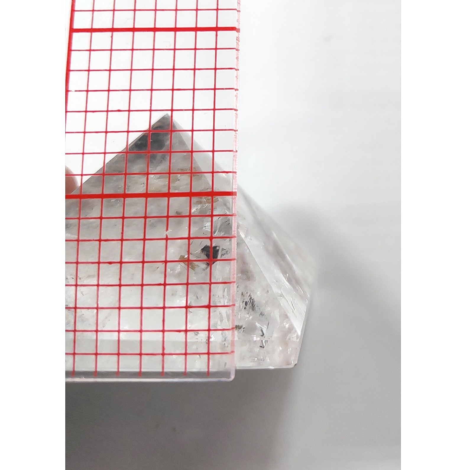 Natural Clear Quartz Crystal Pyramid 4-Sides Polished Specimen Reiki 54mm 130g