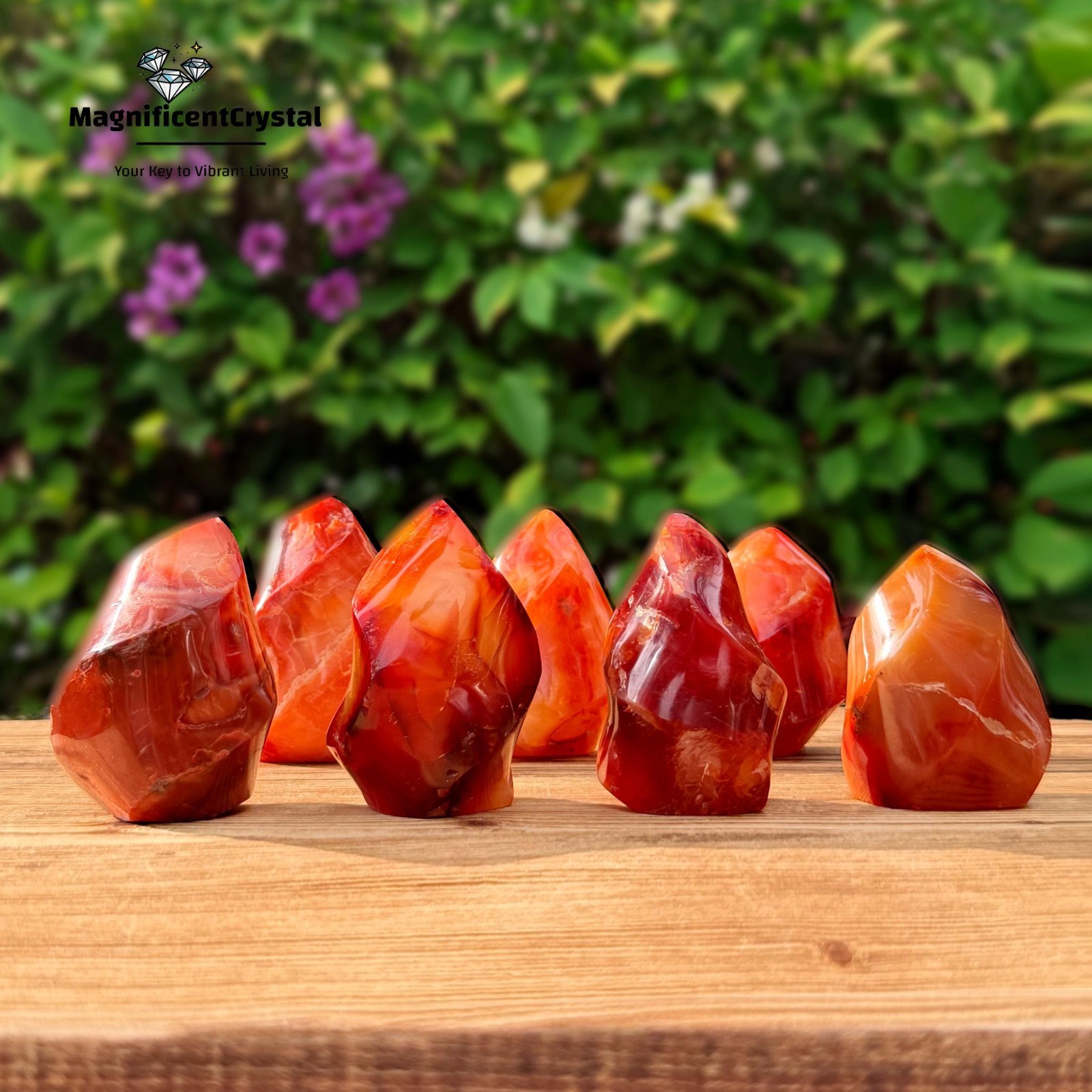 100G Genuine Carnelian Crystal Flame Tower Reiki Sacral Chakra Healing Red Stone