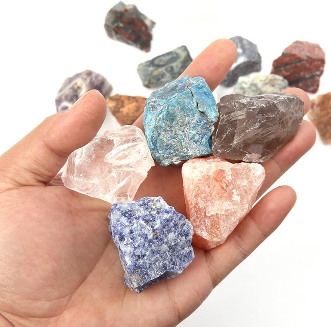 Unique Raw Aquamarine Crystals (1.25-2.0 Inch) for Home Decor & Chakra Balancing