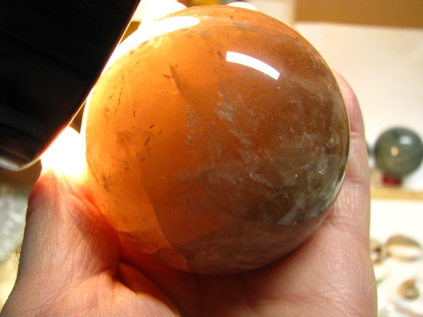 2.97lbs 3 SPHERES 1.1lb VERDE ANDEER 1lb SMOKY QUARTZ YOOPER W/STANDS BRAZIL#328