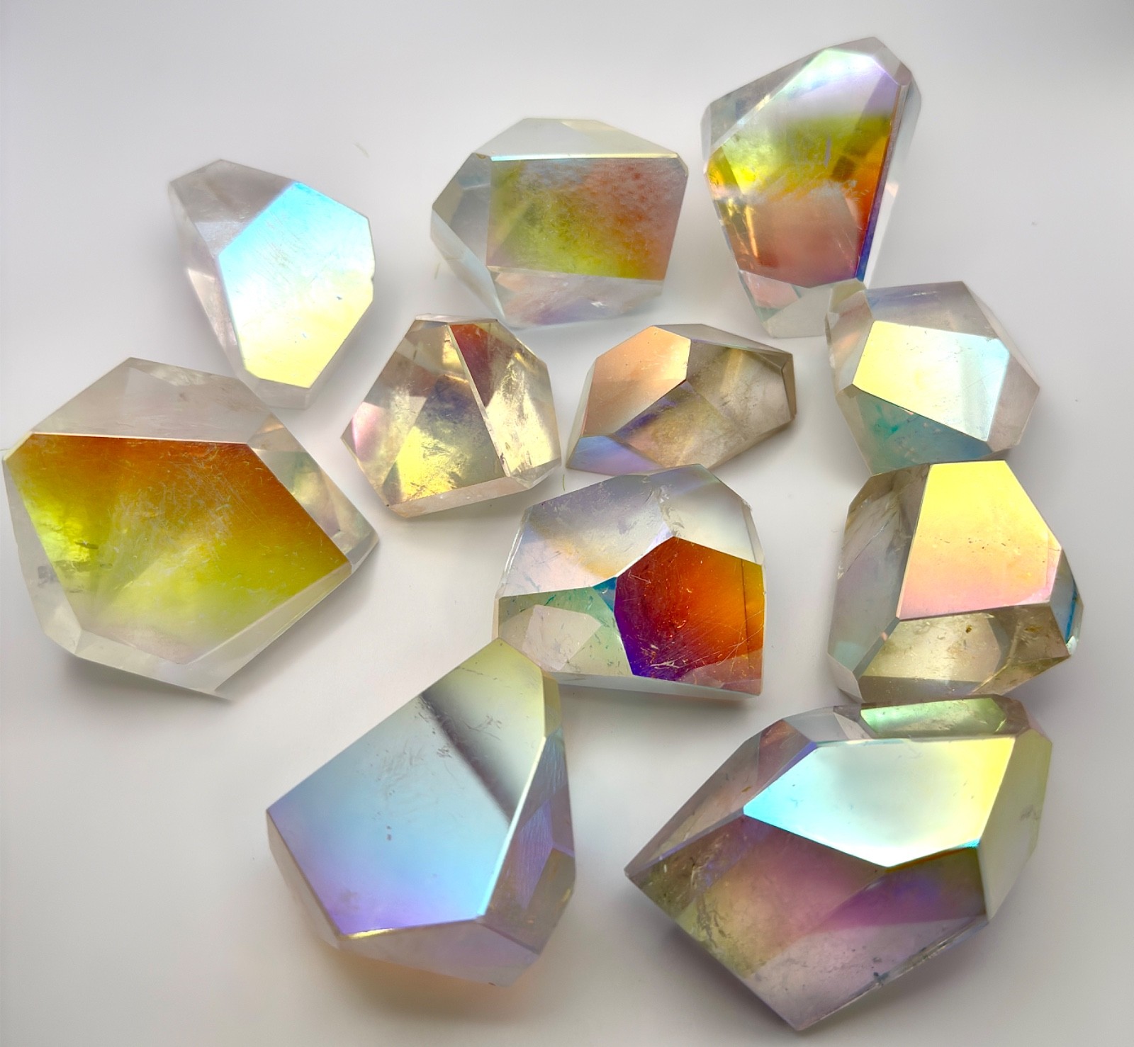 Wholesale Lot 2 Lbs Angel Aura Quartz Freeform Crystal Healing Energy