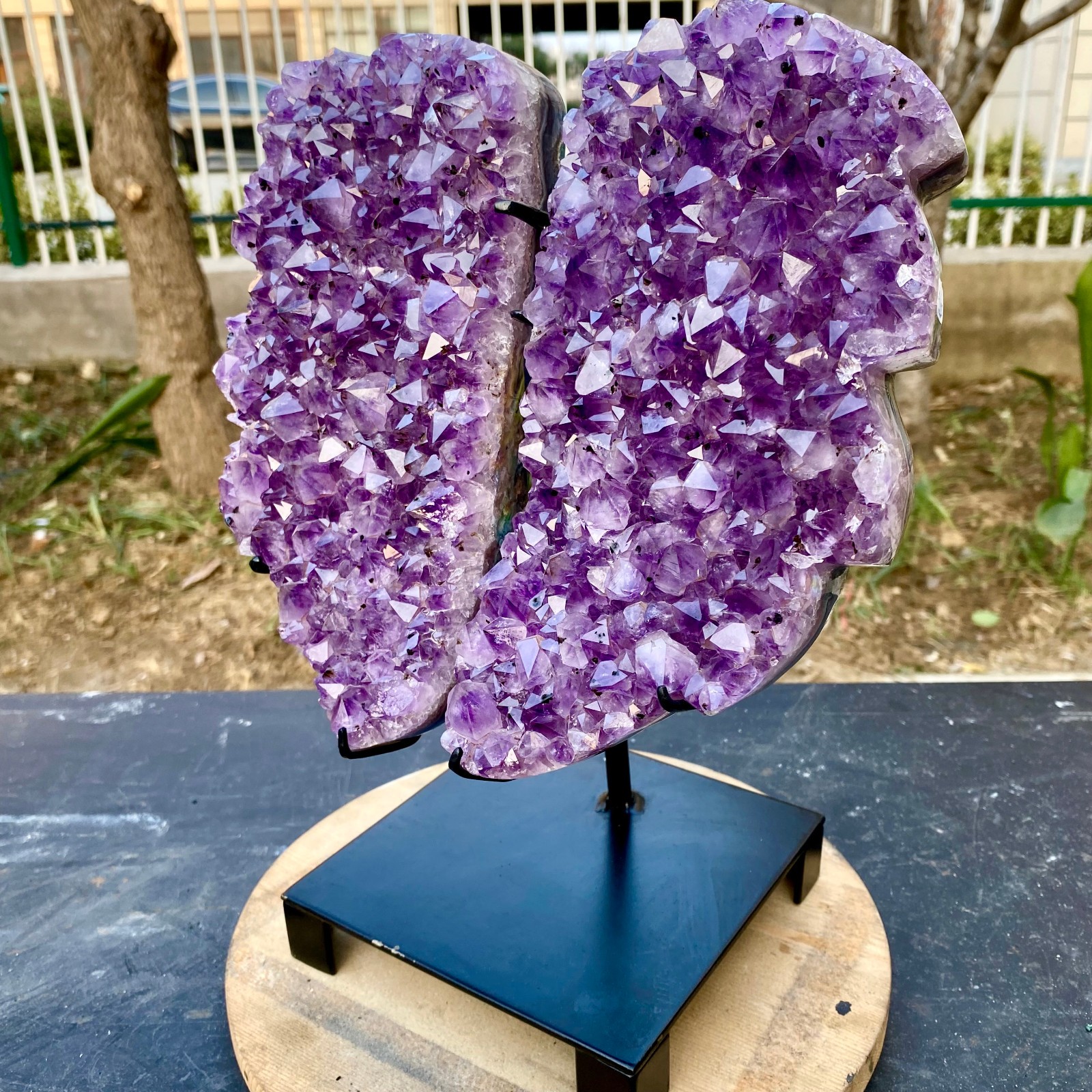 11.44LB Natural Amethyst cluster quartz crystal Raw mineral specimen Healing