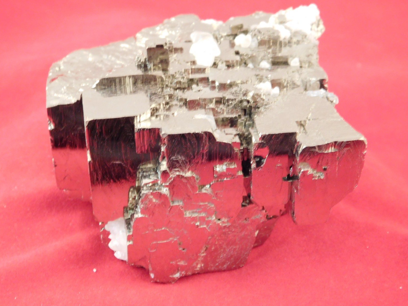 BIG! VERY Nice and 100% Natural Stepped Pyrite CUBE Cluster Peru 968gr