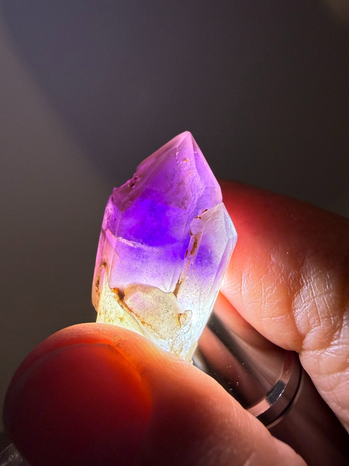 OLD STOCK! Rare Amethyst Scepter with amazing color! Orange River, South Africa!