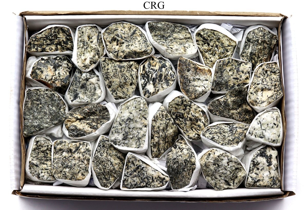 Epidote Rough Medium Flat (1 Flat) Size 1 to 2 Inches Bulk Wholesale Lot Crystal