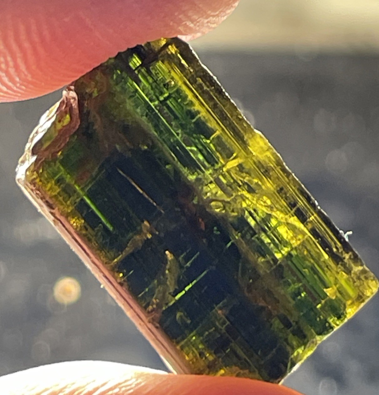 BEAUTIFUL RARE CHROME DRAVITE TOURMALINE THUMBNAIL TANZANIA, AFRICA