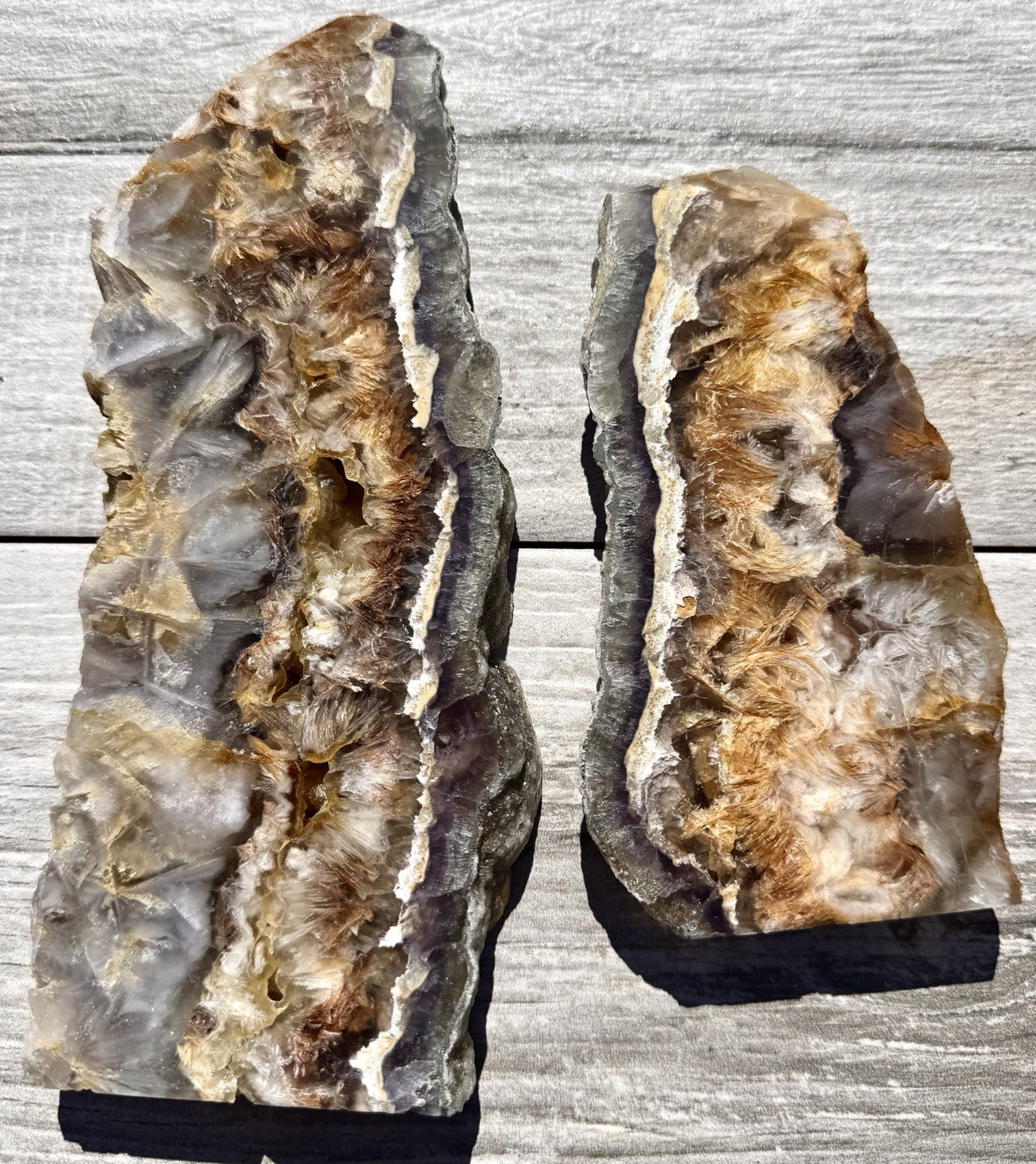 Wholesale Lot 3-4 PCs Feather Fluorite Pyrite Slab Tower Natural Crystal Energy