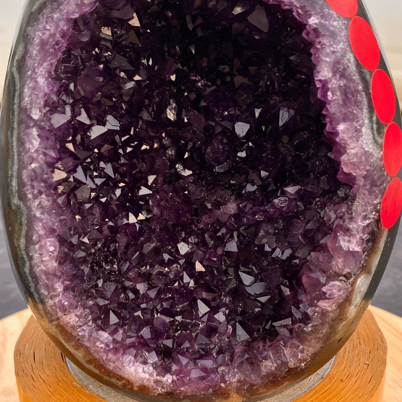 4.2LB Natural amethyst Dinosaur egg Quartz Crystal specimen healing