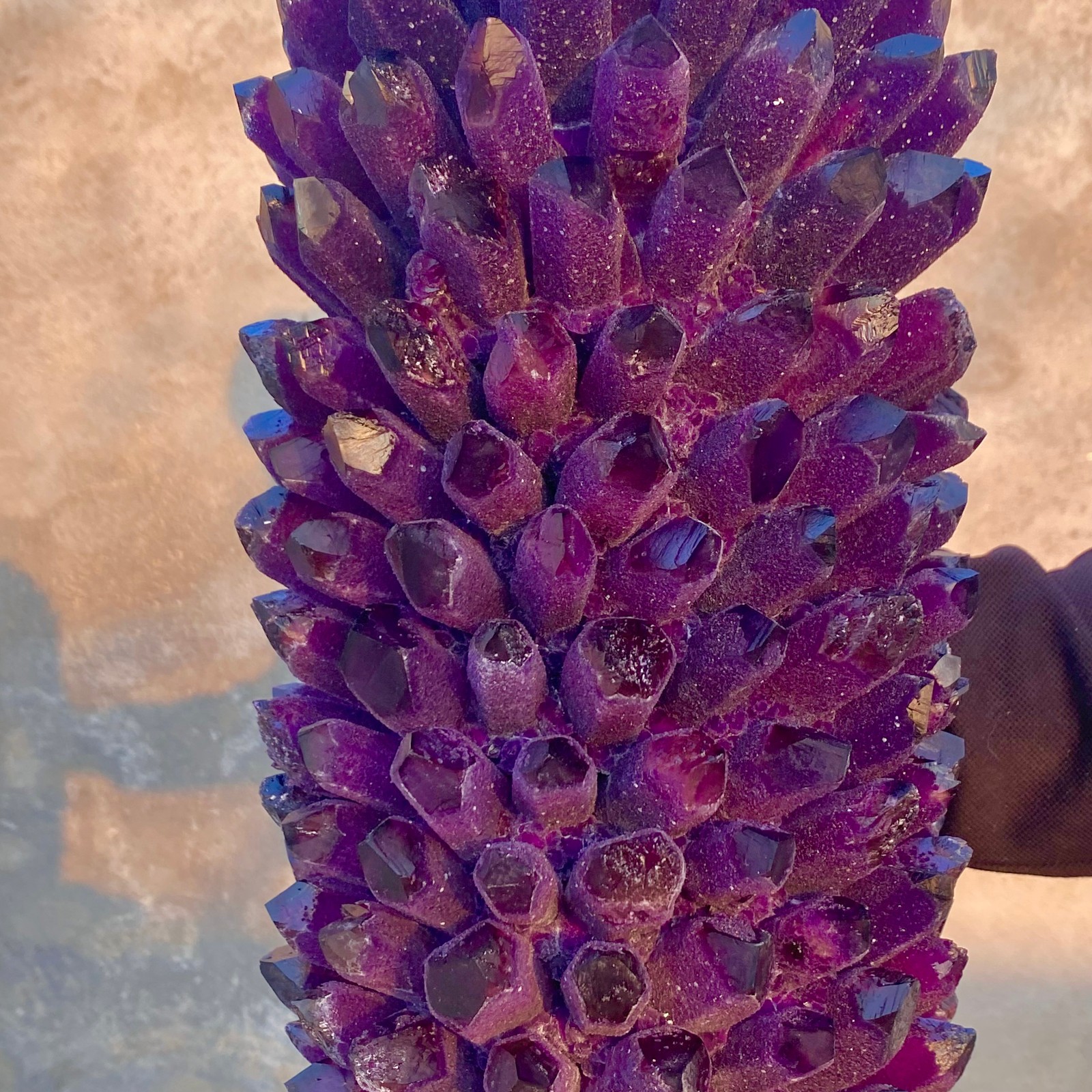 34.72LB New find purple phantom crystal quartz cluster mineral specimen healing