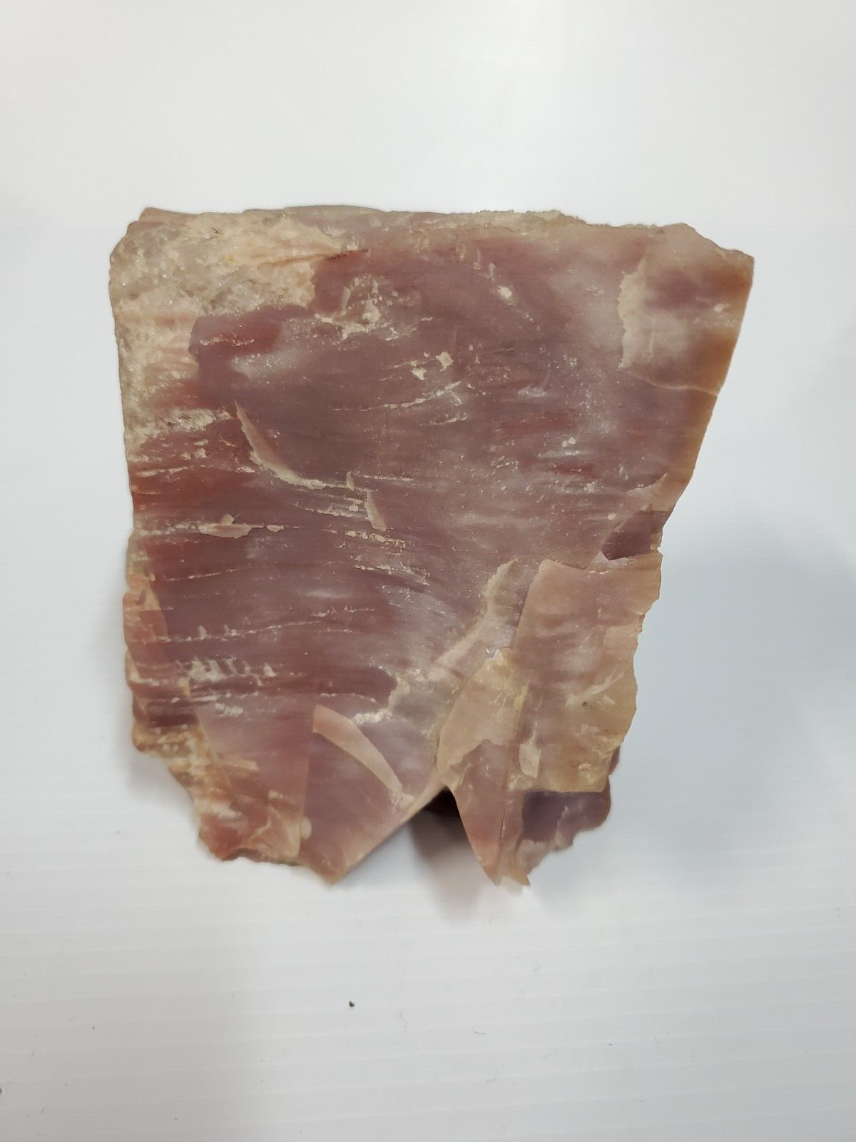 Rose Quartz? Crystal Rough Stone paperweight – as is – 3.75″x3″