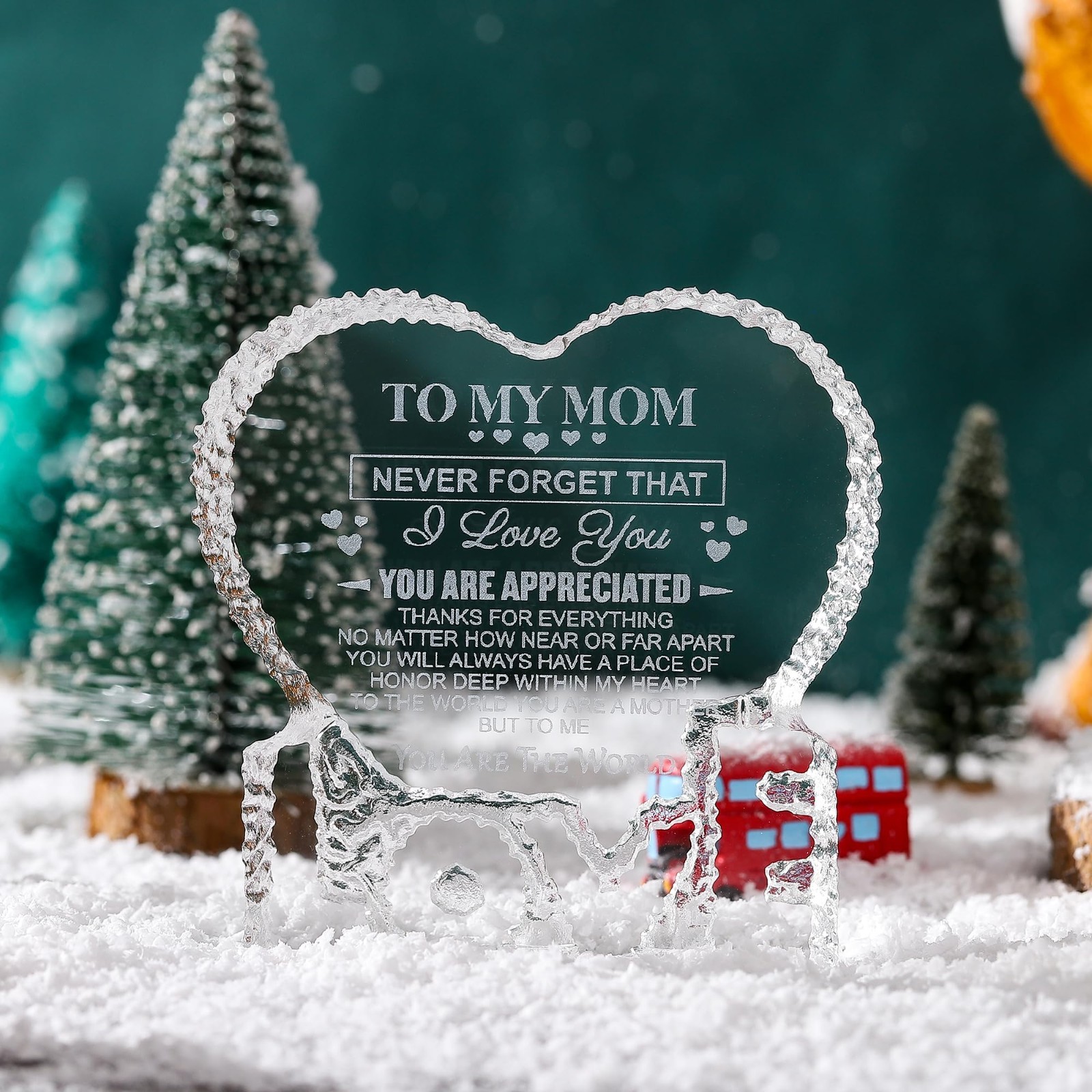 Crystal Keepsake Gift for Mom – Perfect for Mother’s Day, Birthdays & Anniversar