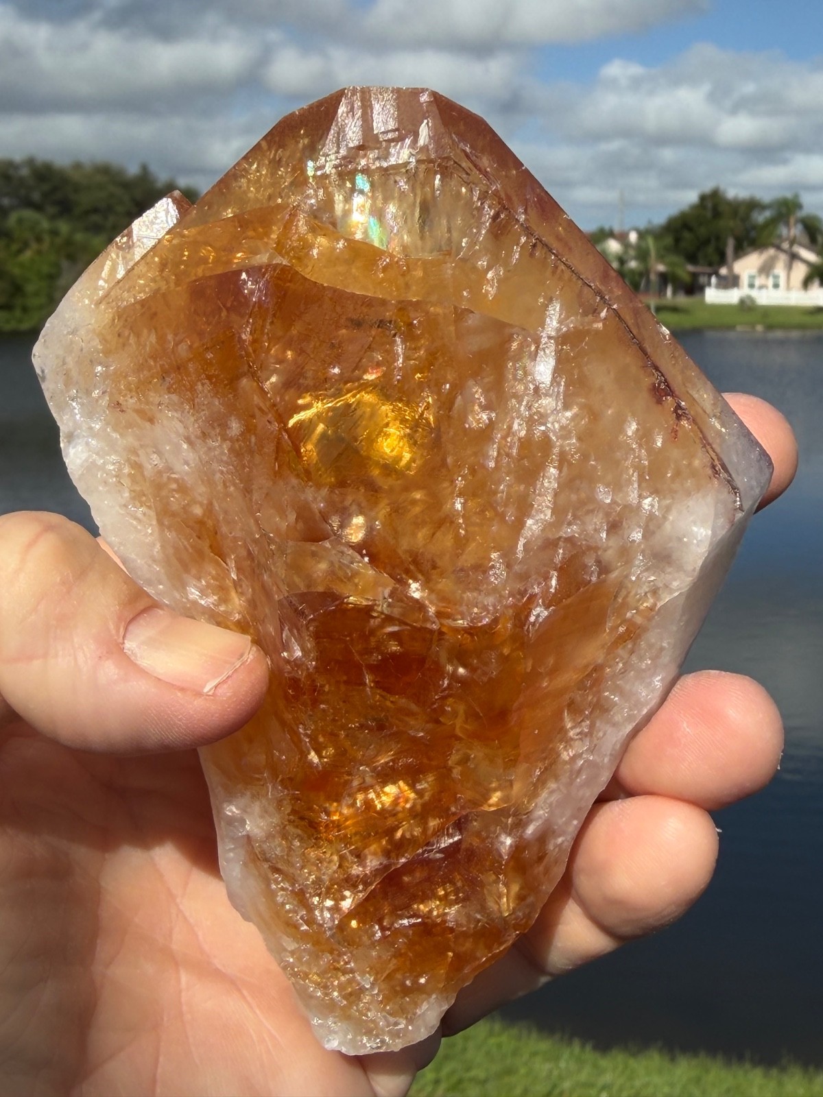 XL Citrine Point – Healing Crystal 5″x 4.5″ for Energy & Wellness 5″