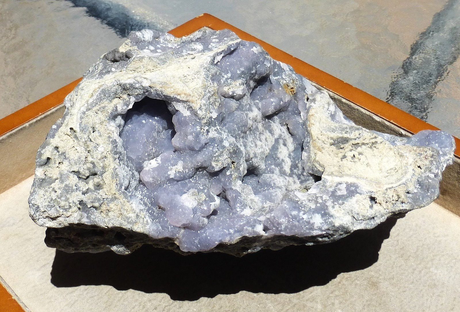 LARGE Purple/lilac Smithsonite specimen from El Refugio Mine Mexico 3lb. 2.5 oz.