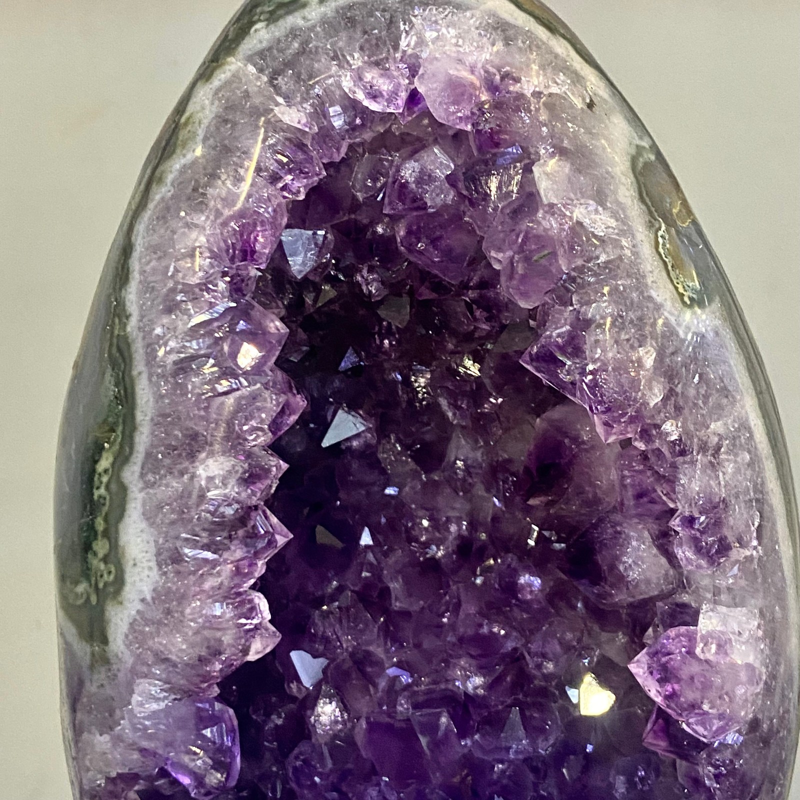 17.85LB Natural amethyst Dinosaur egg Quartz Crystal specimen healing