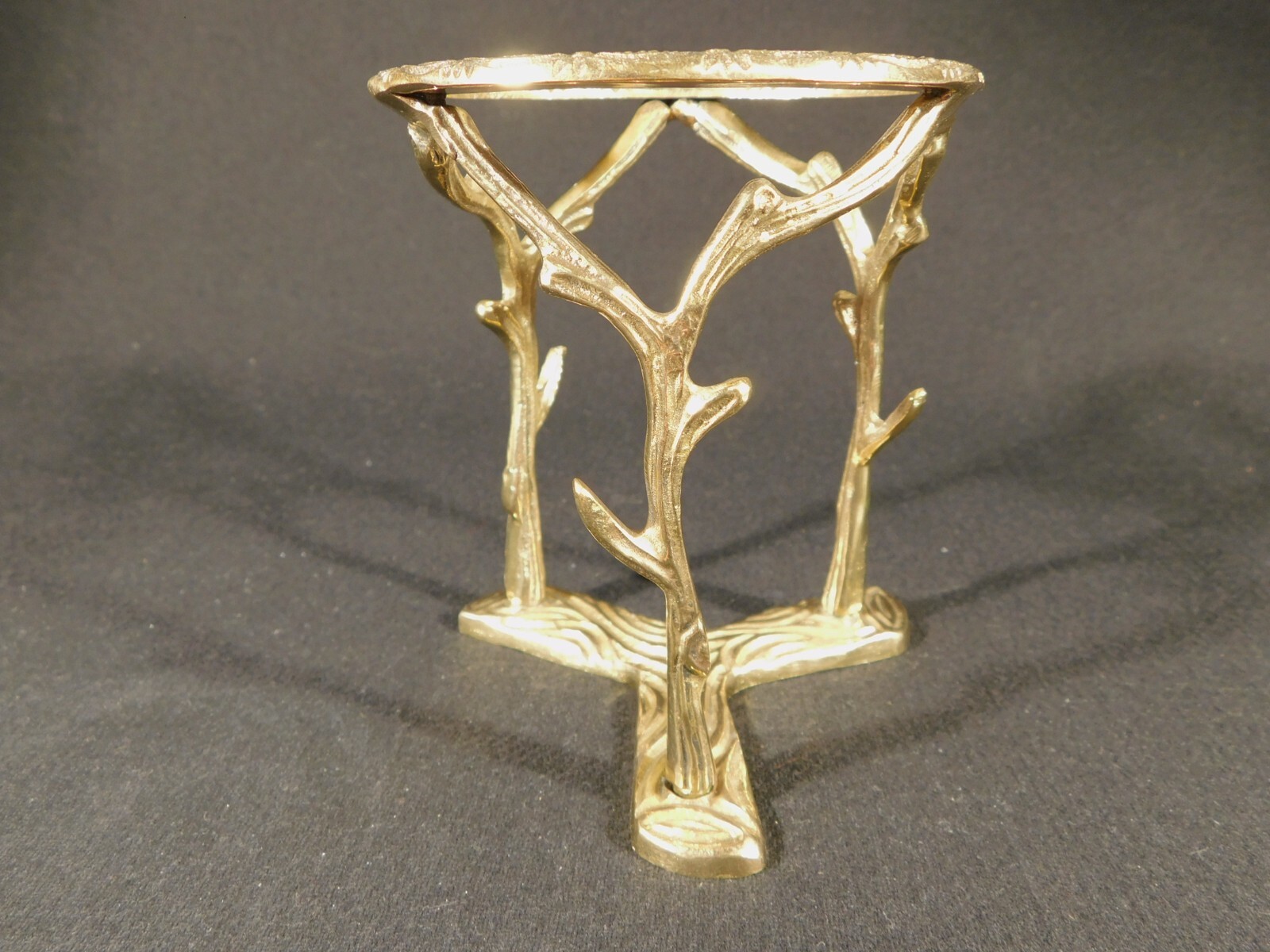 Sphere Display Stand Large Size Brass / Gold Color Tall BRANCH Design