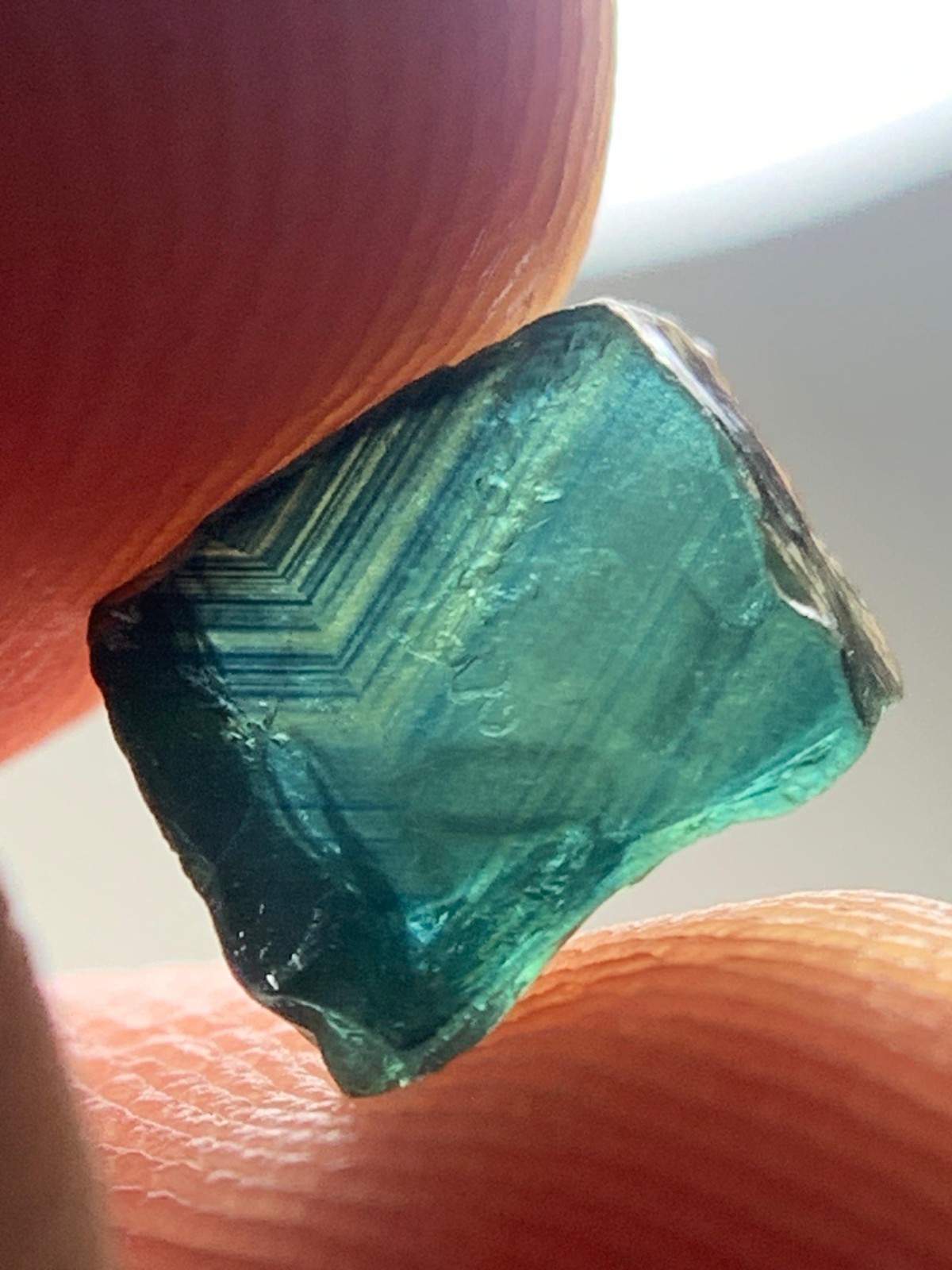 1.50 Crt Amazing Facet Grade Teal Sapphire Rough Piece @Madagascar