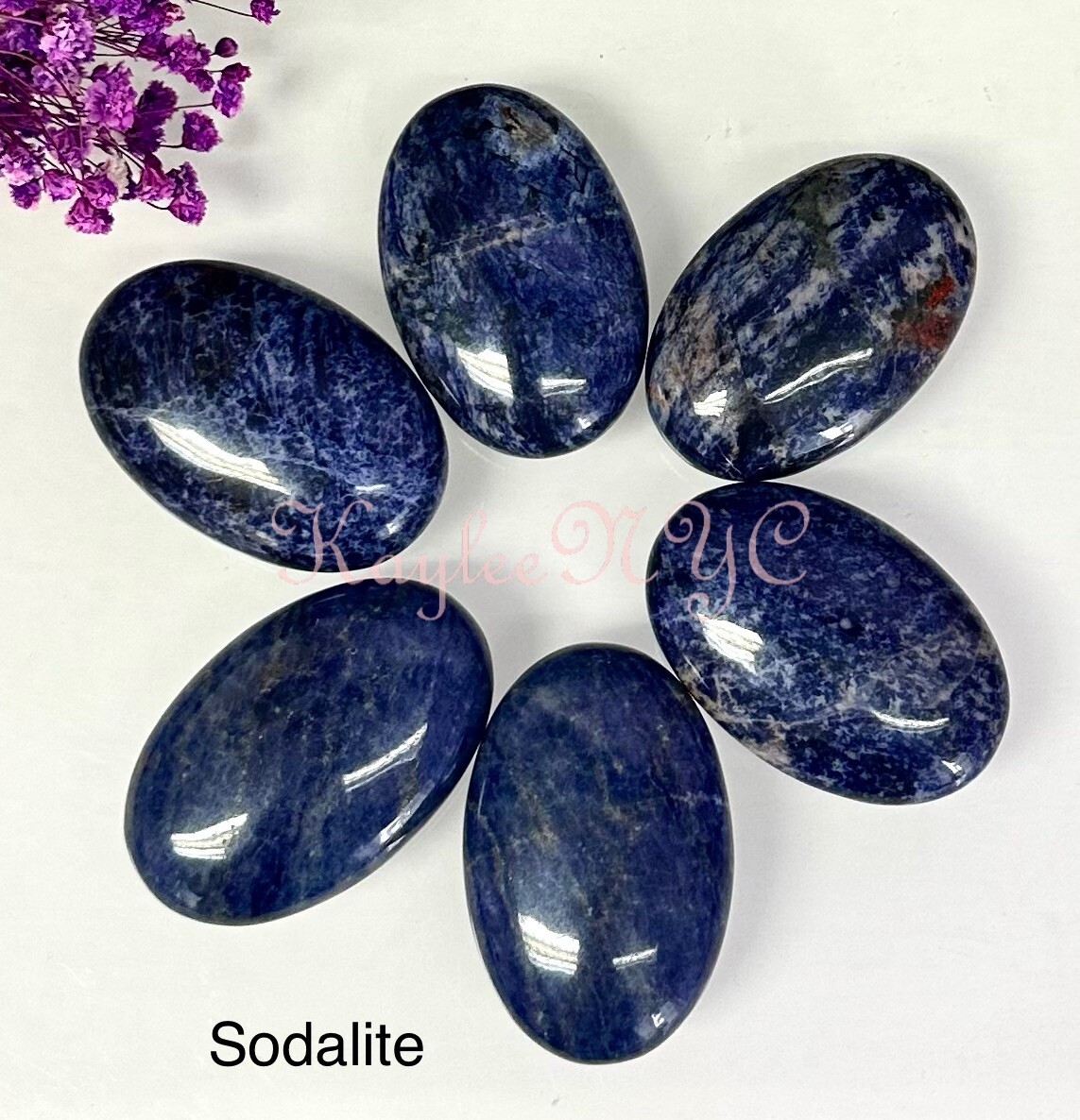 Wholesale Lot 8PCs Natural Mix Crystal Palm Stone Crystal Healing