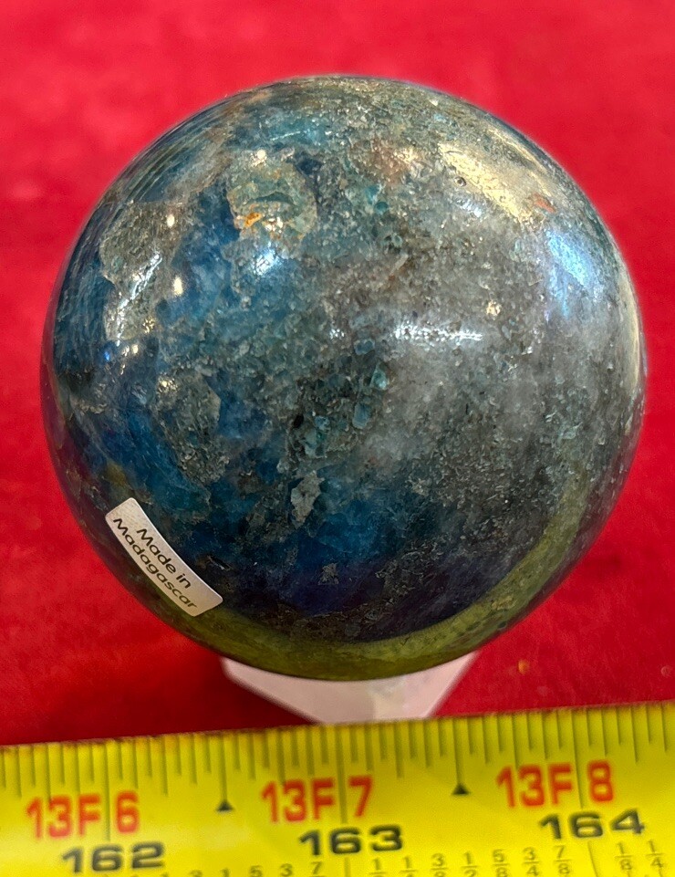 2 1/2” Blue Apatite Sphere 340 Grams