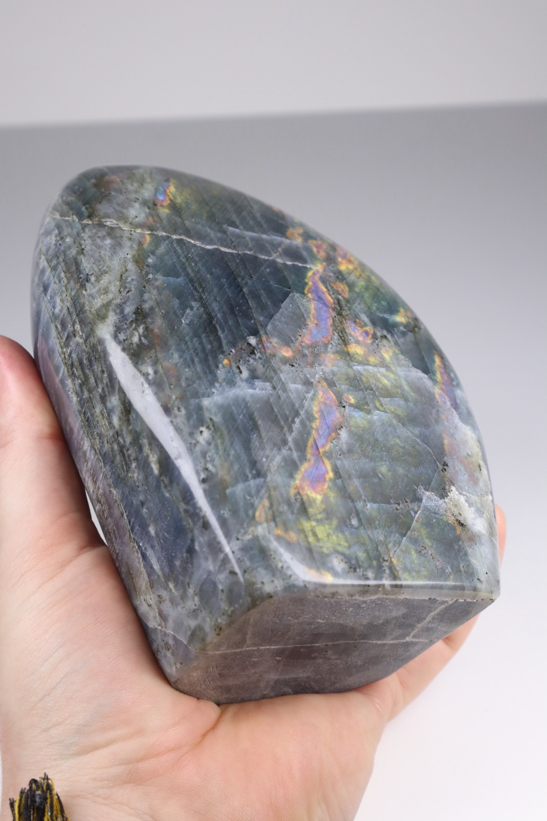 HUGE LABRADORITE Freeform 4lb Rainbow Flash Crystal Blue Gold Display Specimen