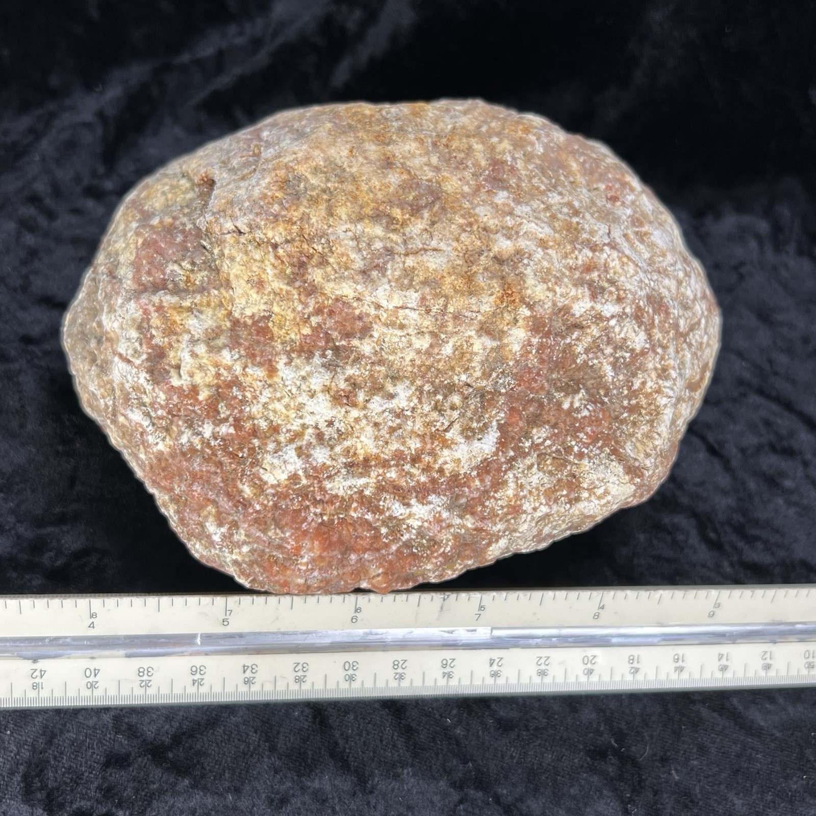 5-3/4″ Large Red Geode Uncut Unopened Crystal Chalcedony Quartz Rough 3.5Lb