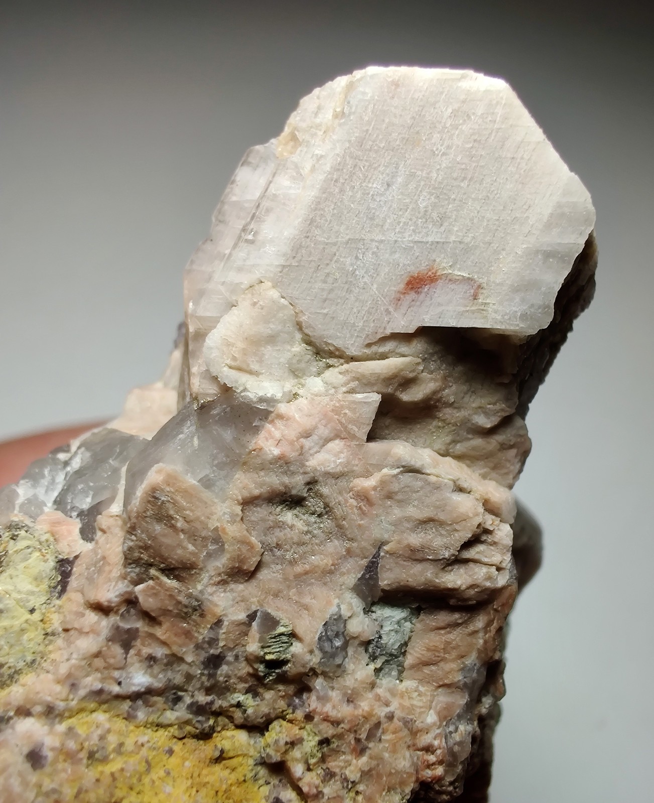 Microcline and Smoky Quartz crystal specimen. Summit County, Colorado. 70 grams.