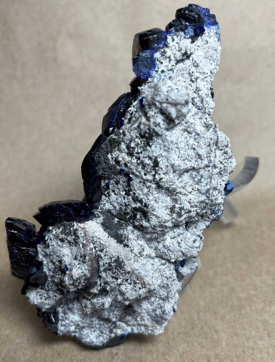 ~ 3 3/8” high x 1 3/4” x 7/8”, AZURITE, Milpillas Mine, Mexico