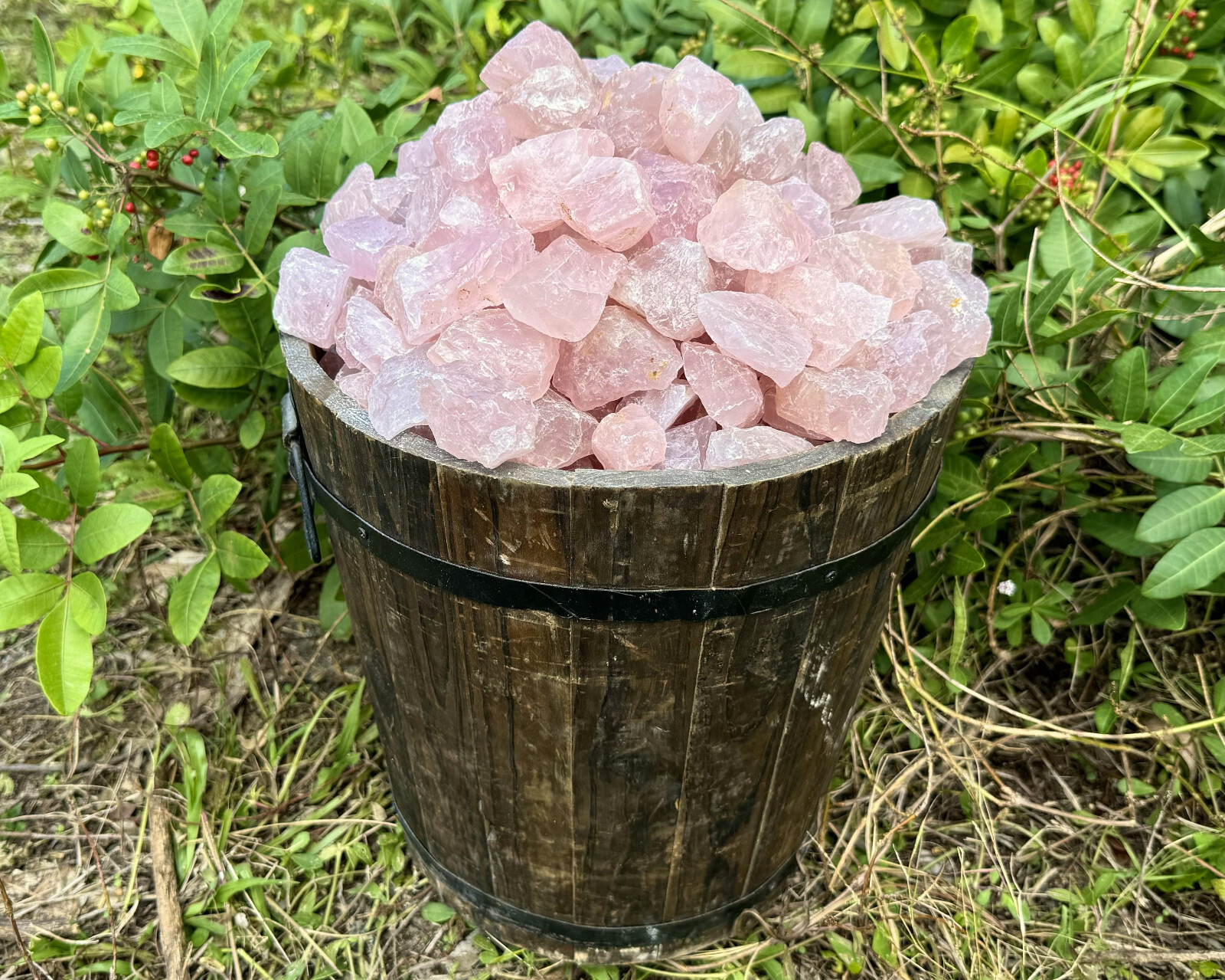 5 x Natural Rough Rose Quartz Crystals (Raw Specimen Healing Reiki Love Stone)