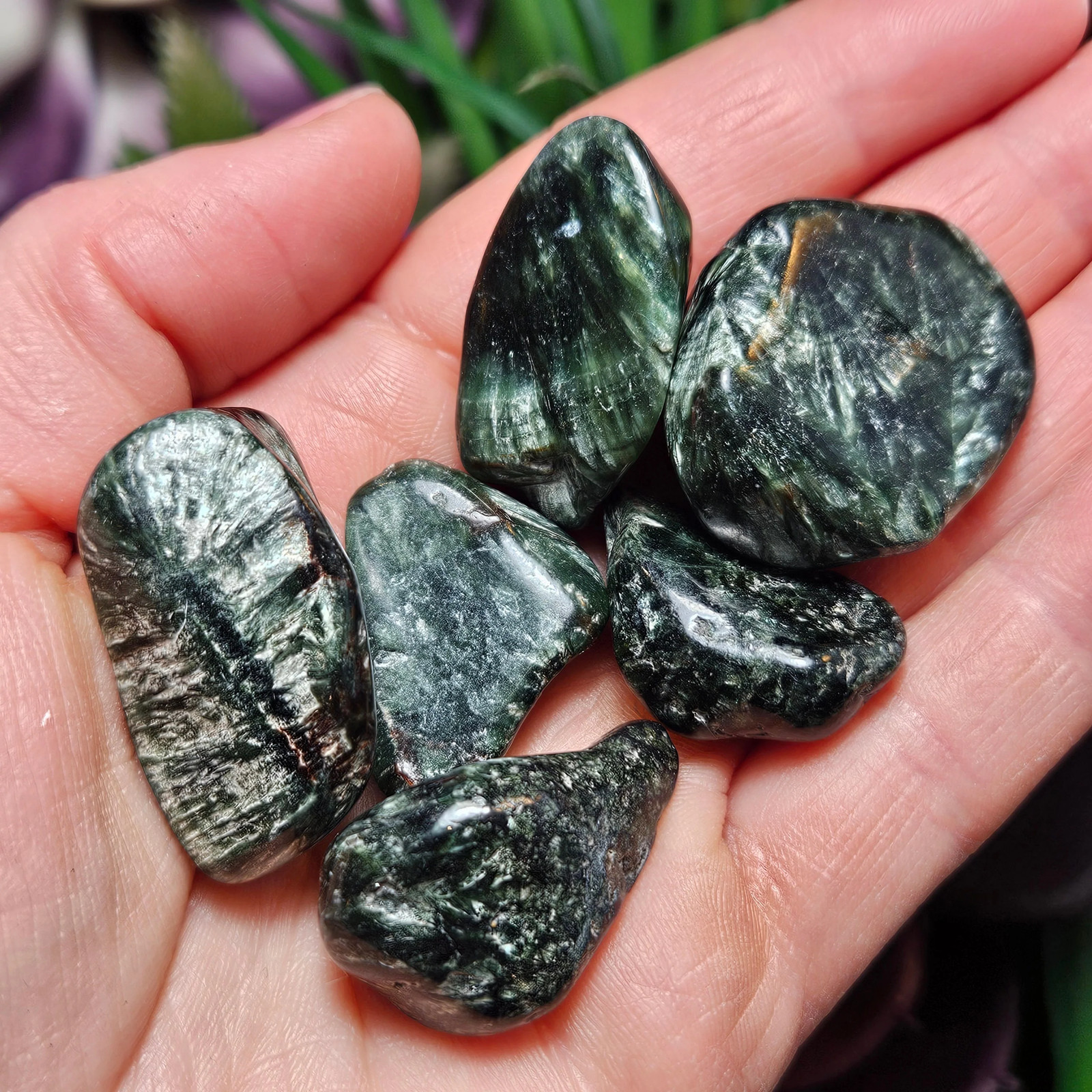 Seraphinite Crystal from Siberia