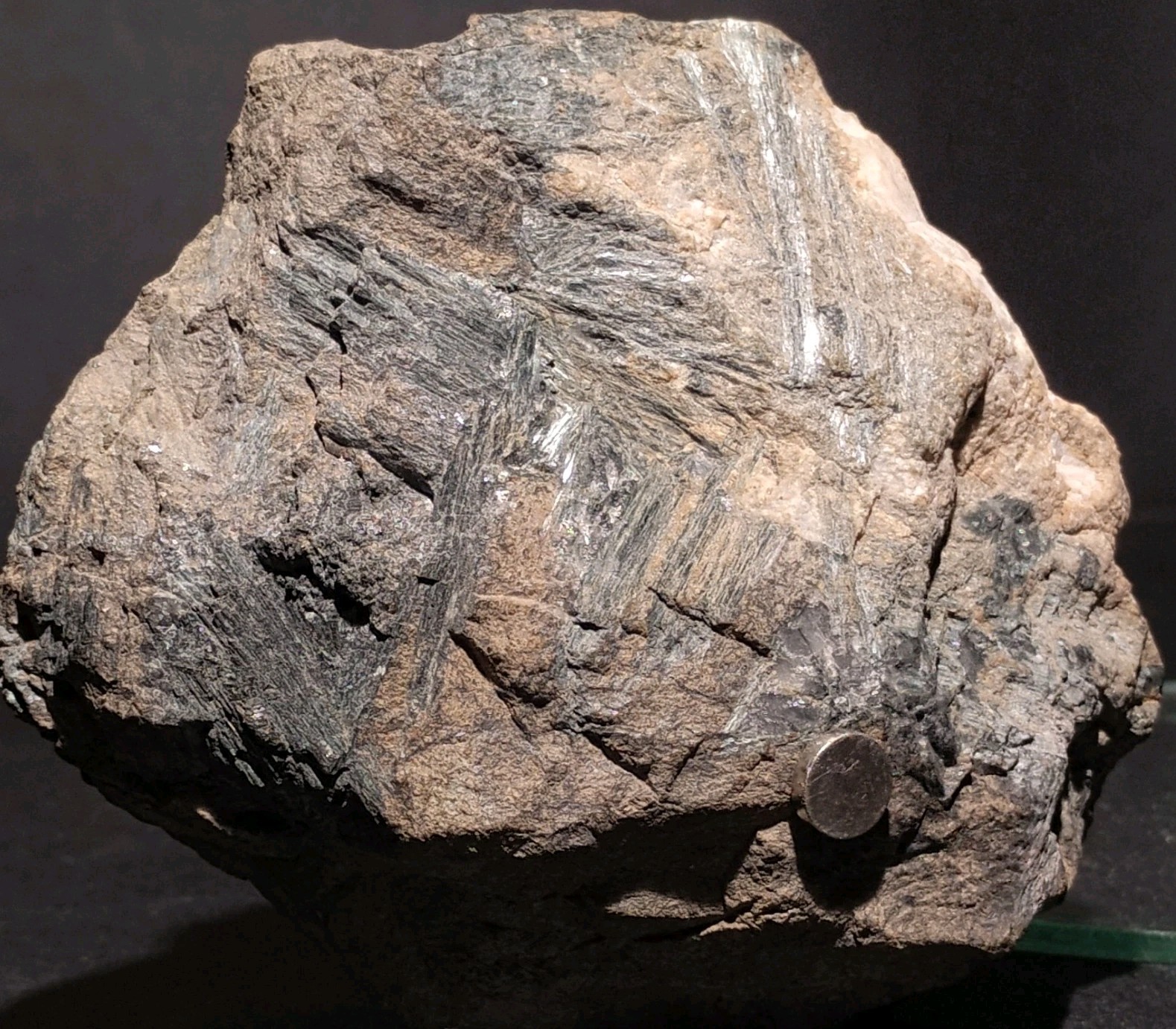 Amphibole Group Mineral w/ Magnetite Quartz & Oolitic Hematite Pilot Knob 15.7oz