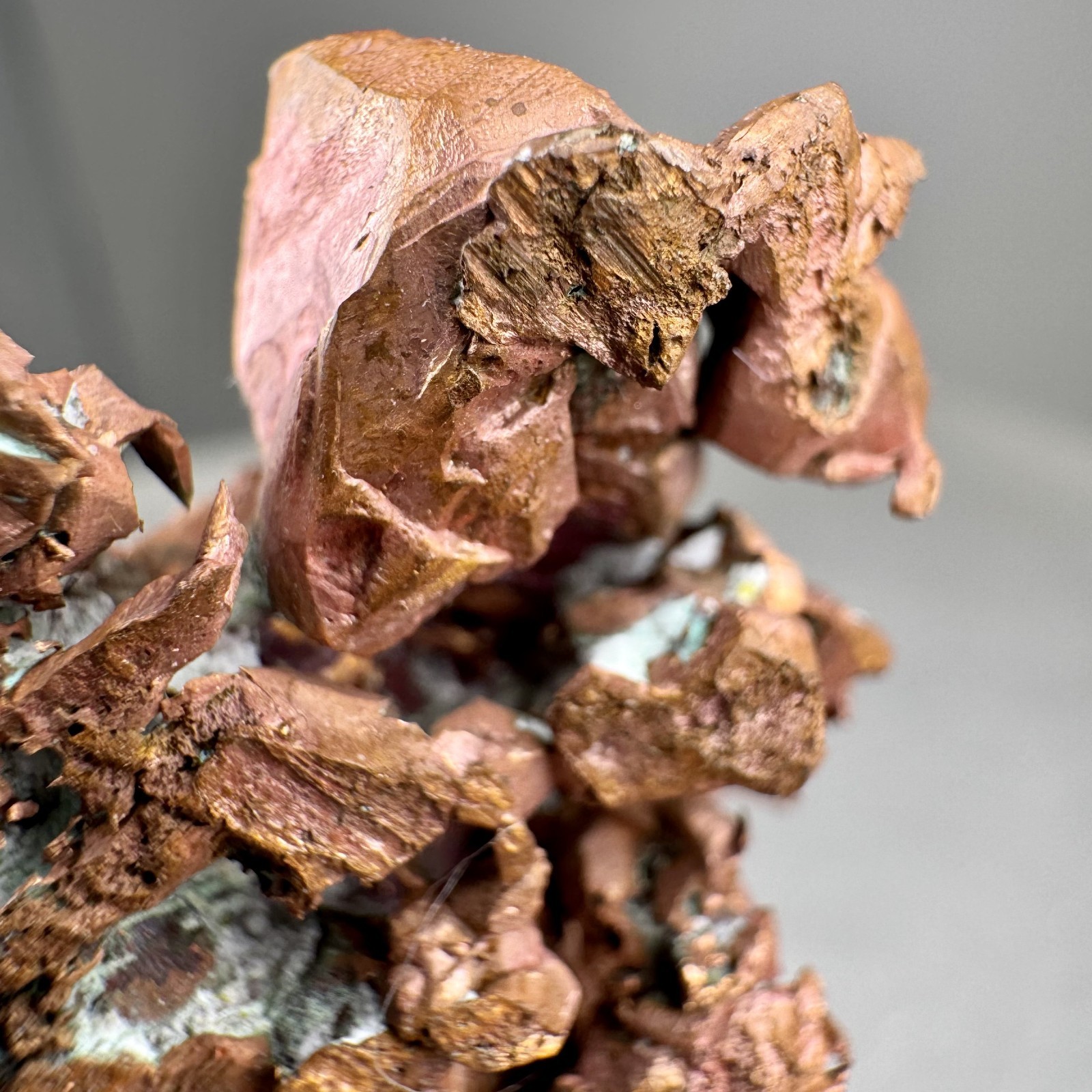 Fine Sharp Copper Crystals: No. 2 shaft, Centennial Mine, Houghton Co., Michigan
