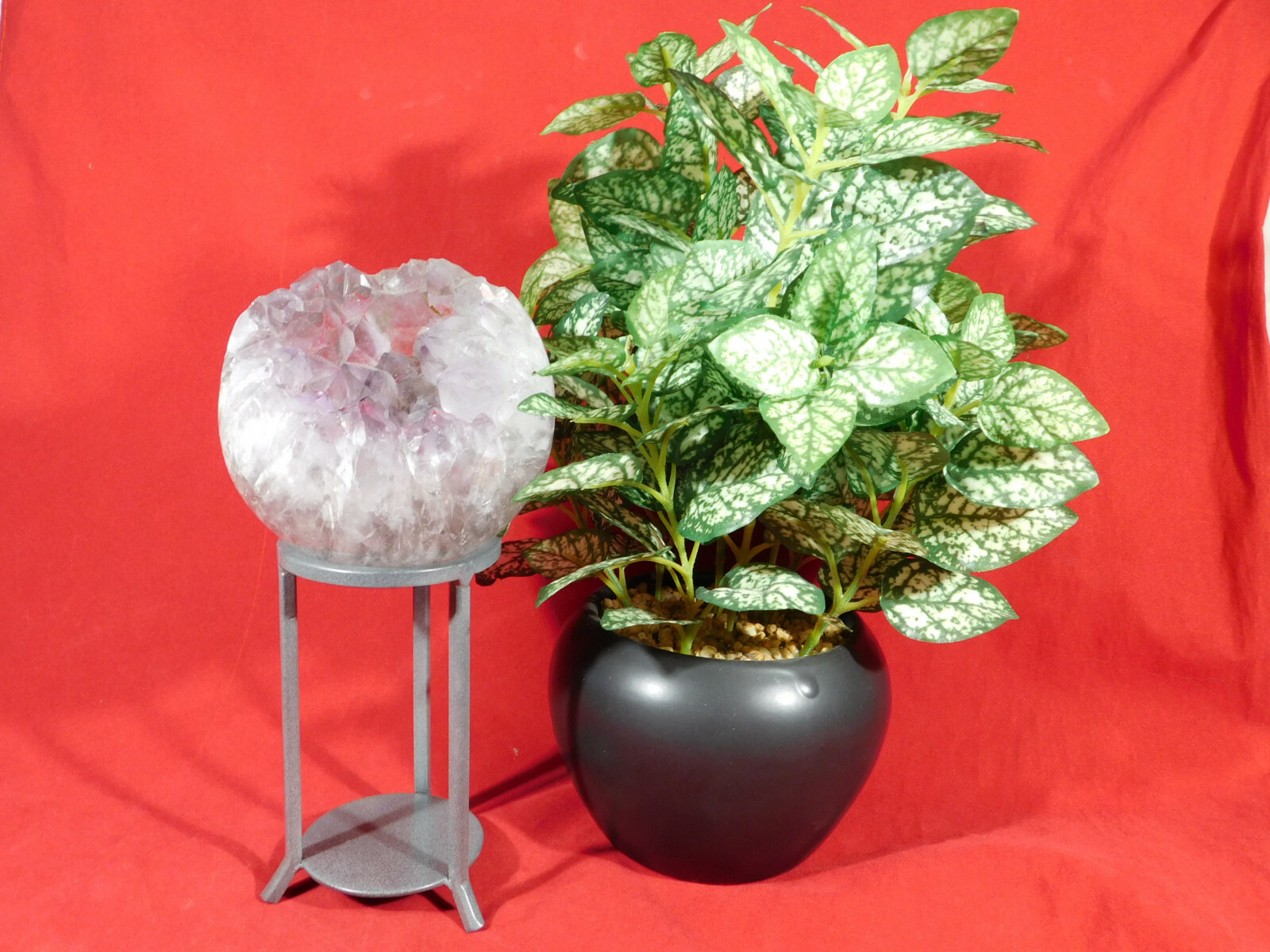 Sphere Display Stand Dark Silver Tall Medium Size