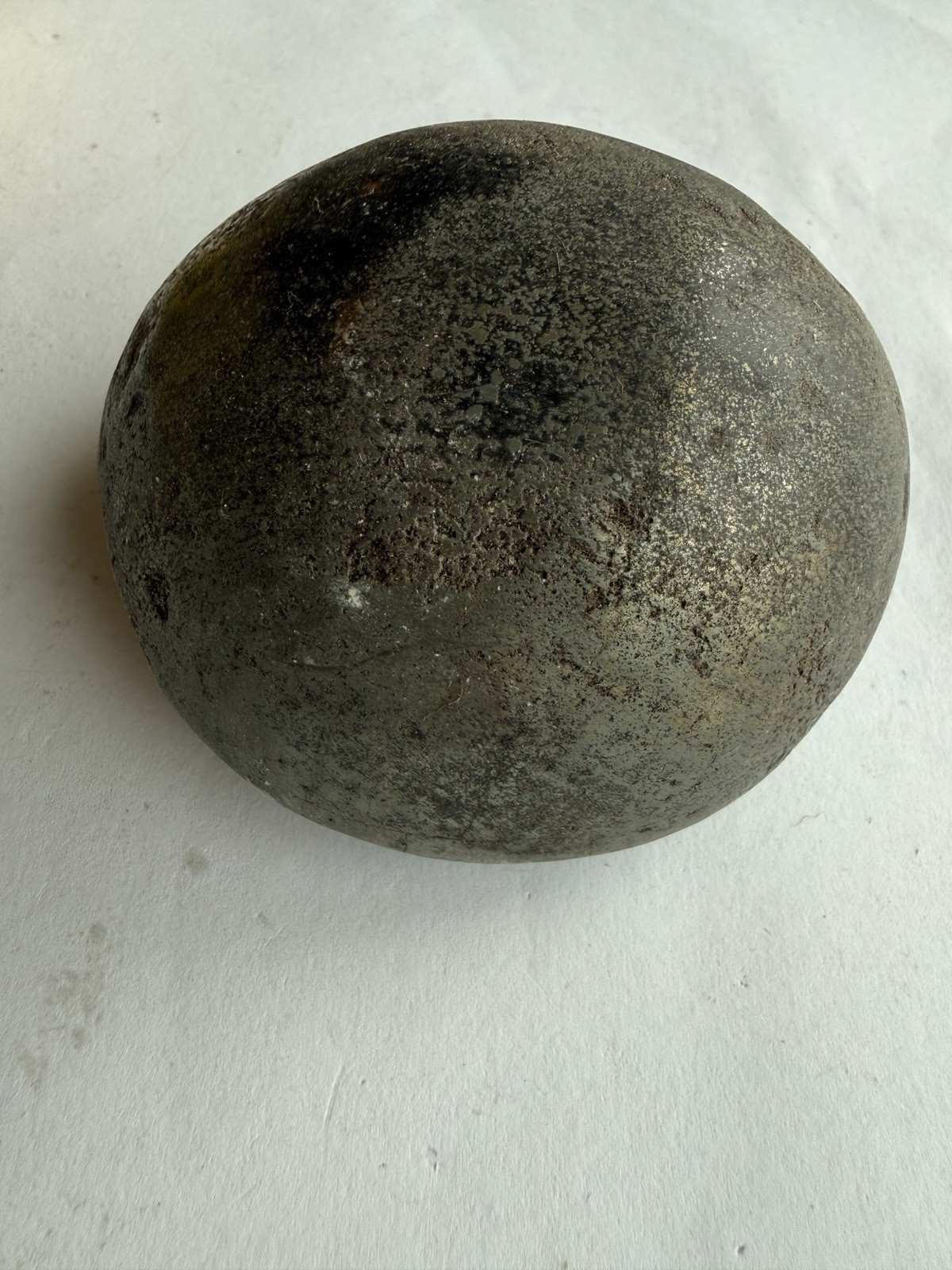 Polished Pyrite Magnetite Healers Gold Specimen Palm Stone Pebble 426g