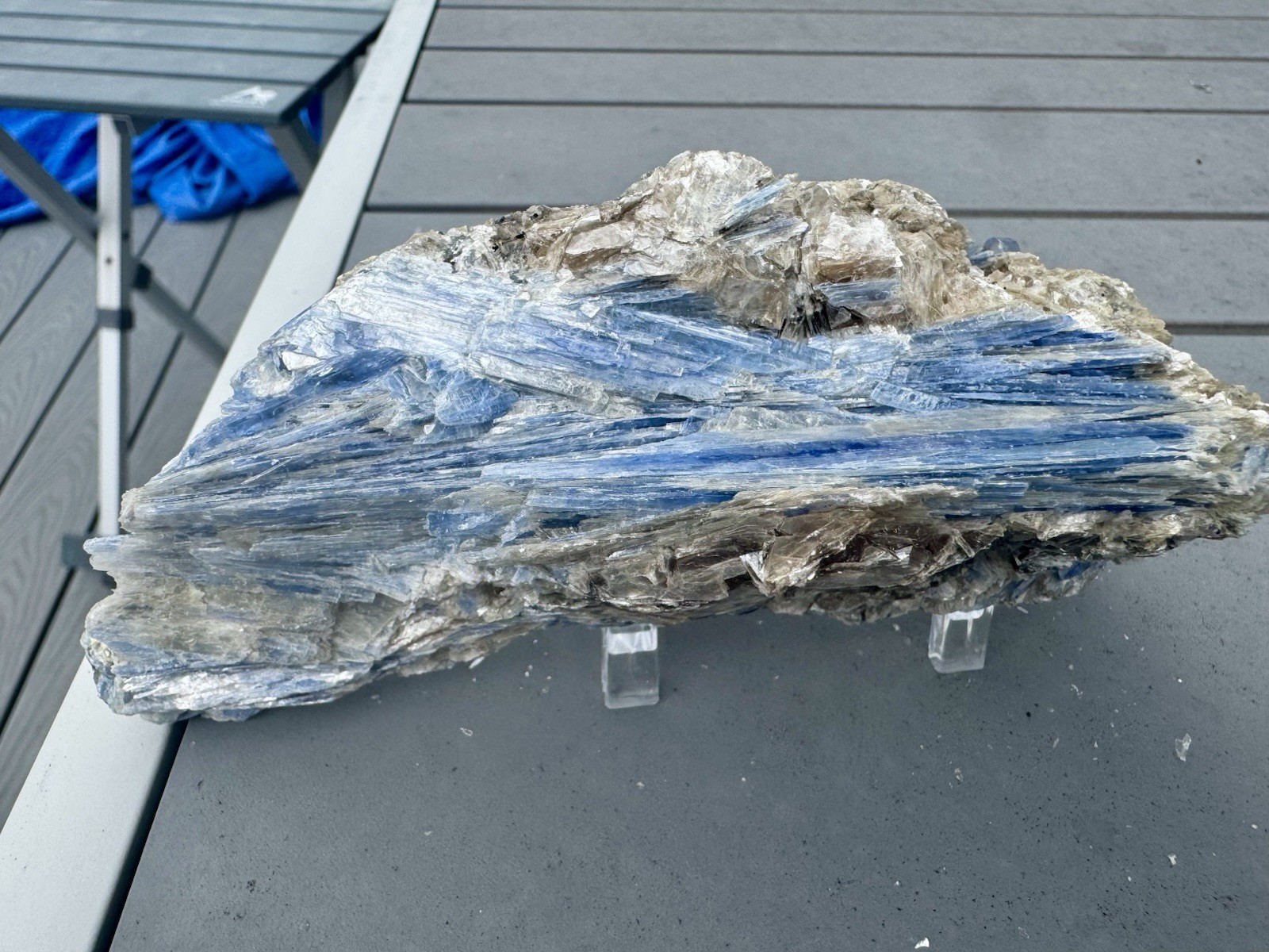 Over 1 Lb Blue Kyanite Comes With Acrylic Stand.
