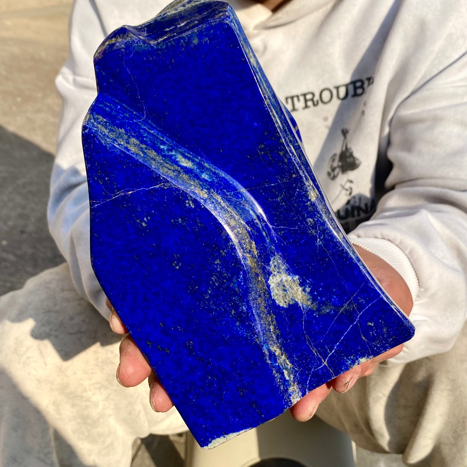 7.3LB Natural Stone Lapis Lazuli Freeform Polished Crystal Mineral Specimen