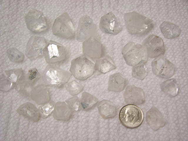 Apophyllite crystals terminated all natural rare India 6 crystals per buyer