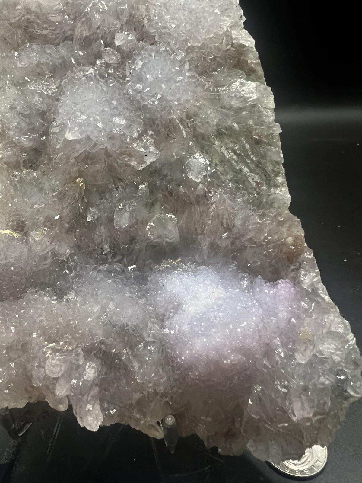Large Natural 1.3 LB Multicolor Zeolite W/ Stand!Crystals ,Minerals,Home Decor
