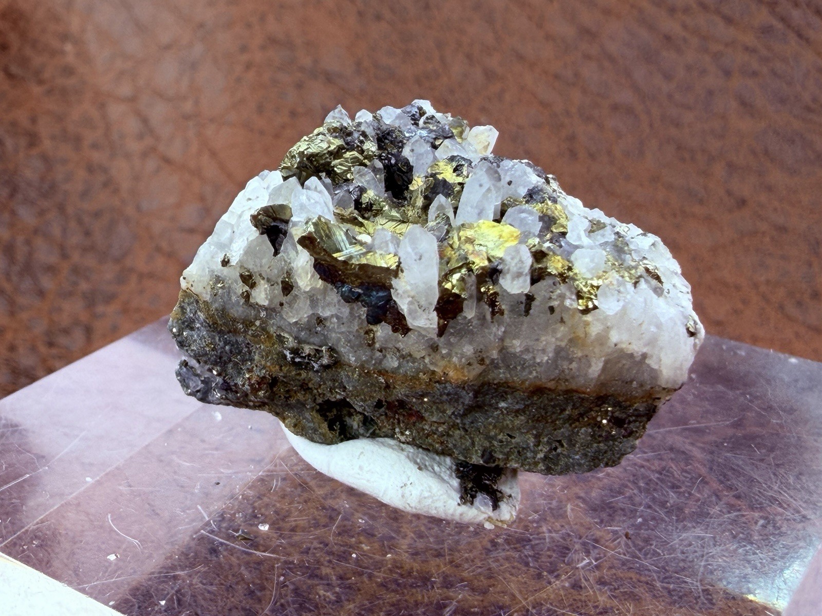 Quartz with Pyrite and Sphalerite from Zacatecas Mexico 13.1 g.