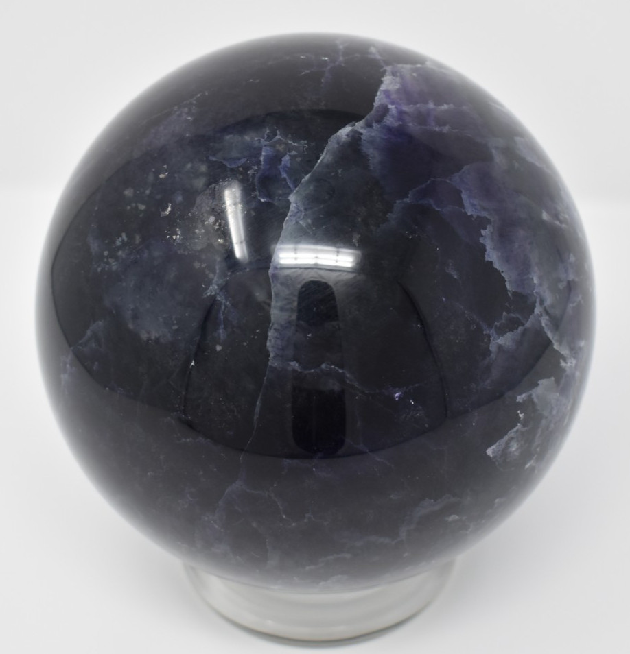 Large Fluorite Sphere 6855 grams or 15 LB 1.8 OZ. 160 mm