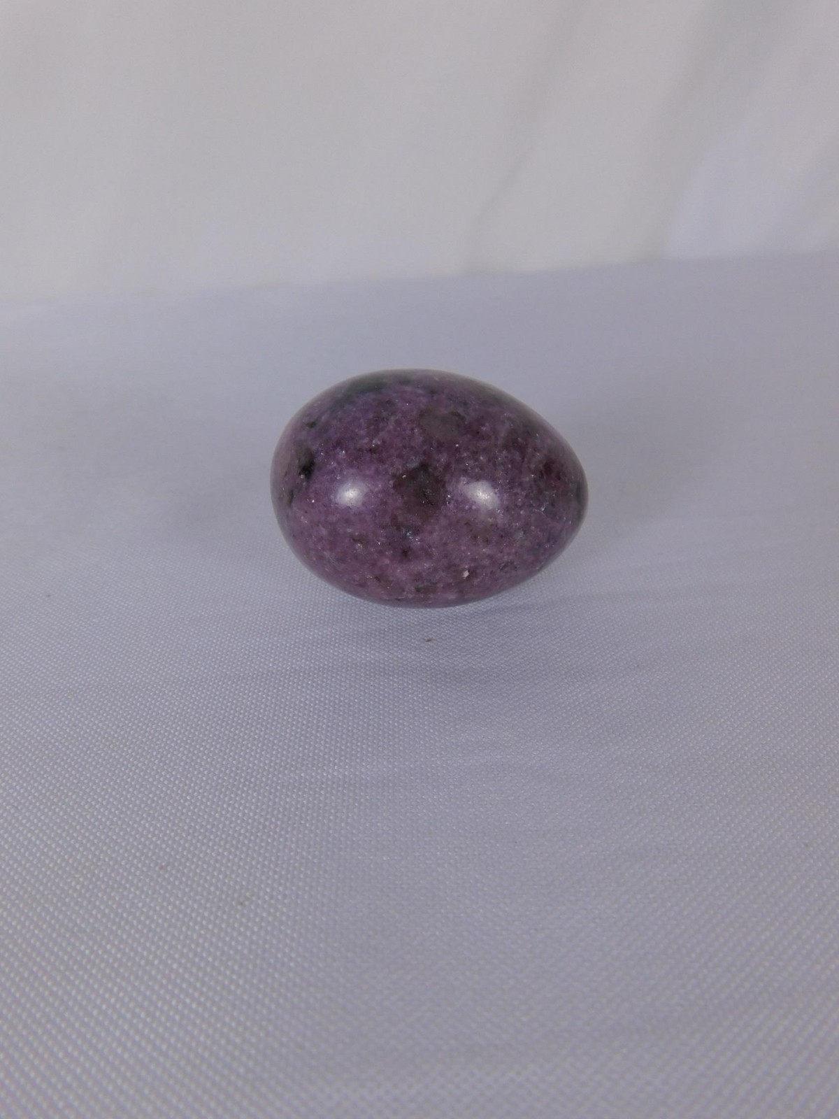 Small Lepidolite Stone Egg Polished Purple Crystal Witch Altar Decor Stone