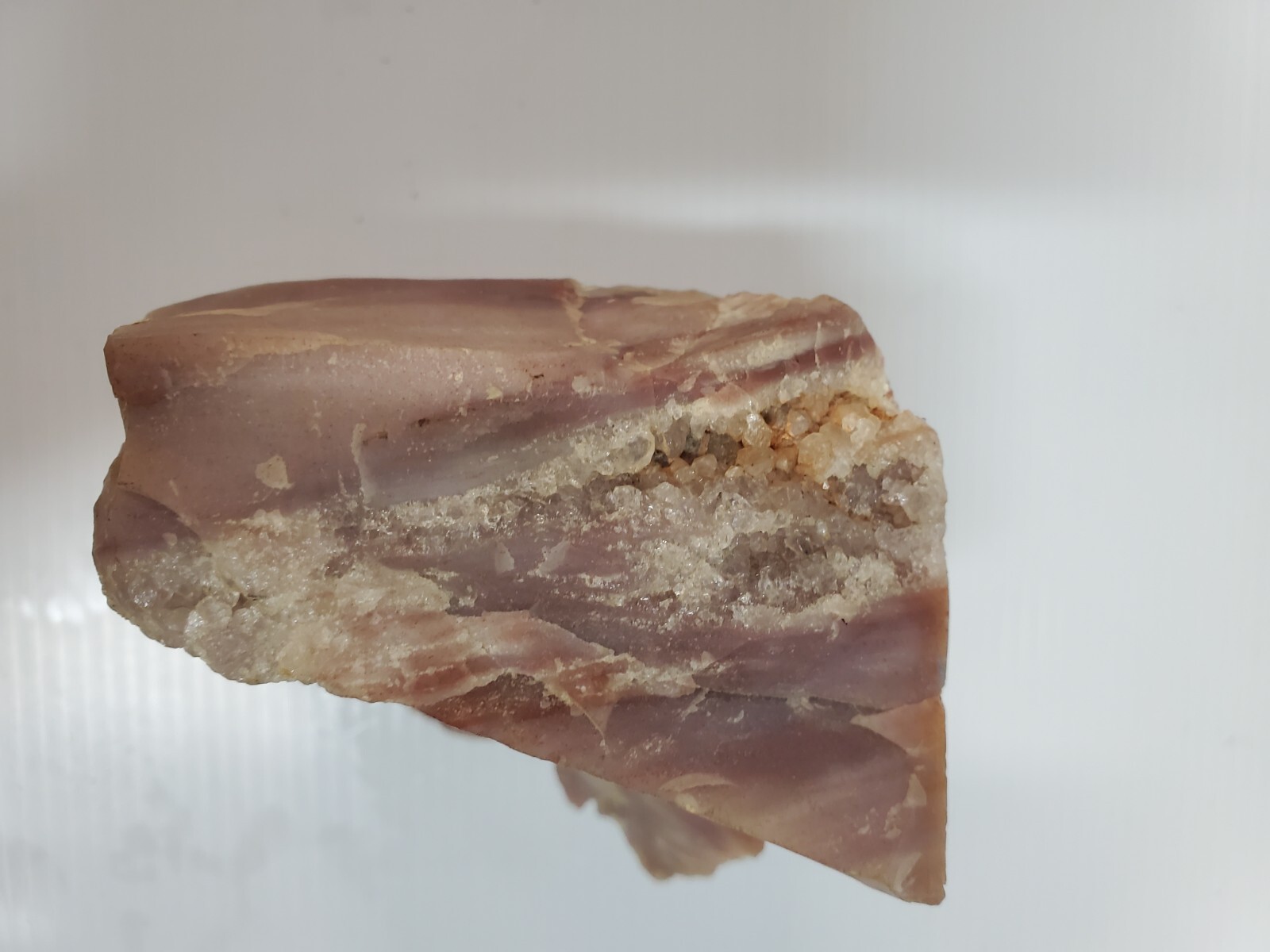 Rose Quartz? Crystal Rough Stone paperweight – as is – 3.75″x3″
