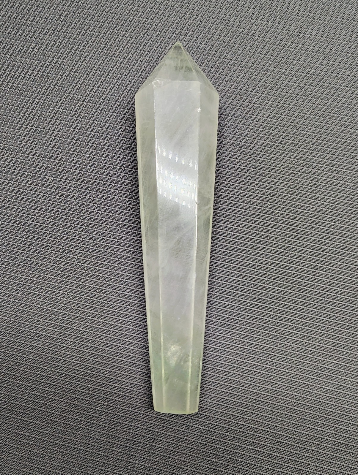 Set of 2 Wand Prism Towers – Quartz & Rose Quartz – 4″ & 5.25″ 204g