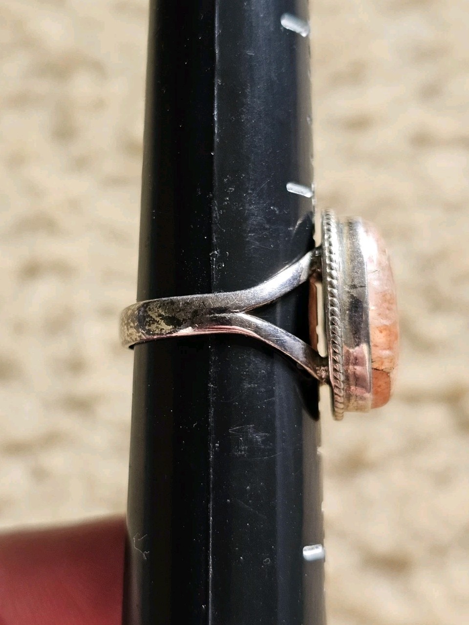 Sunstone Ring, Size 6.75, Crystals & Stones, Mineral Specimen, Metaphysical