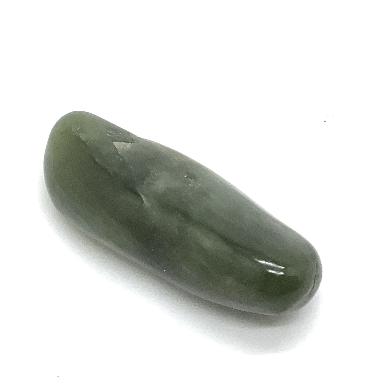 Siberian Jade Pebble Green Nephrite Jade Stone Specimen Siberia 8g
