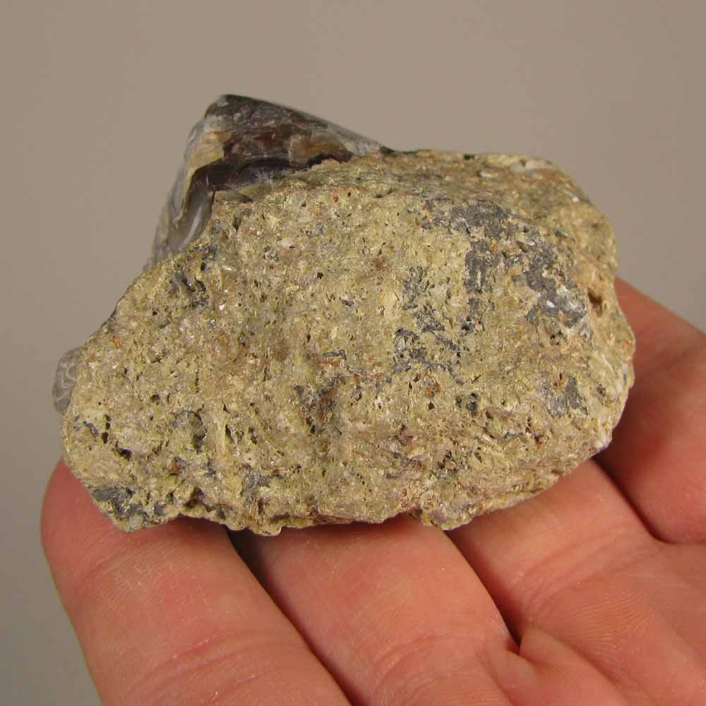 2.5″ Polished FIRE AGATE Gemstone on Matrix Rock – Mexico