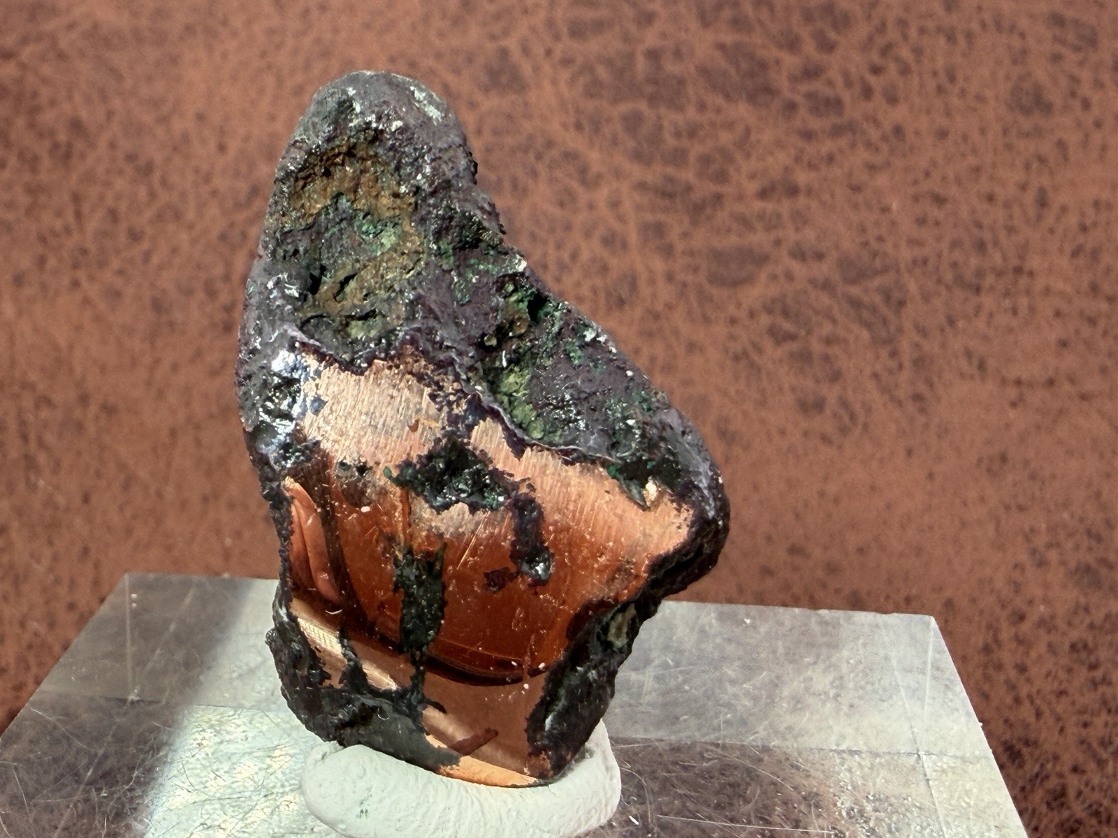 Natural Oxidized Green Glacial Float Copper with Buffed Finish, Michigan 28.3 g