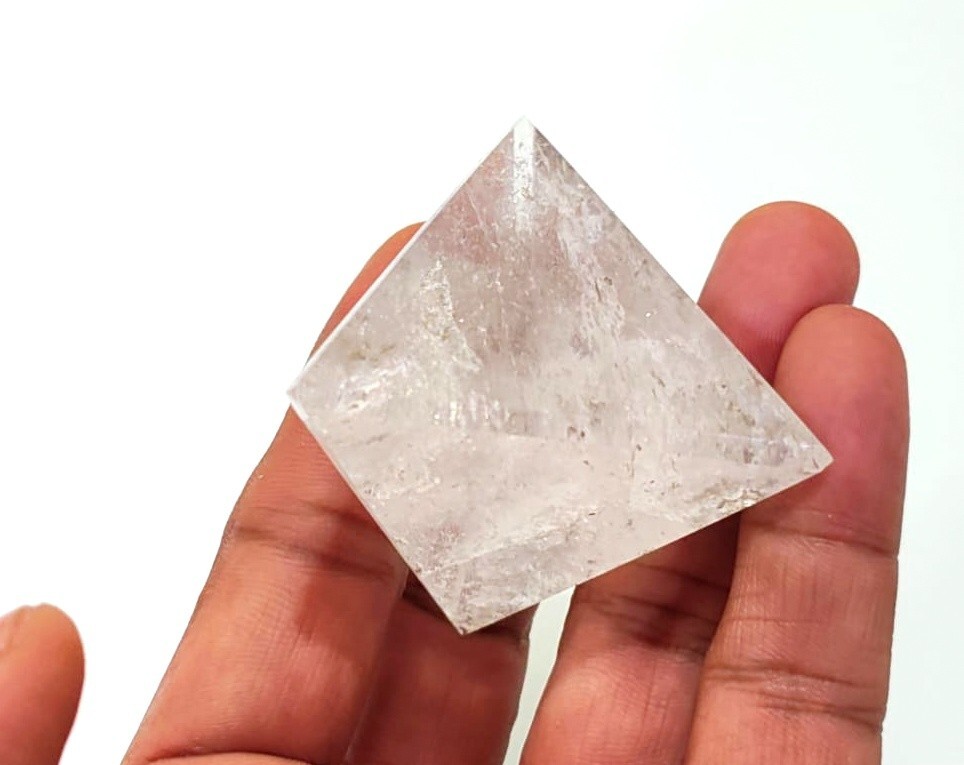 Big 50mm tetrahedron chakra healing reiki crystal quartz stone sacred geometry