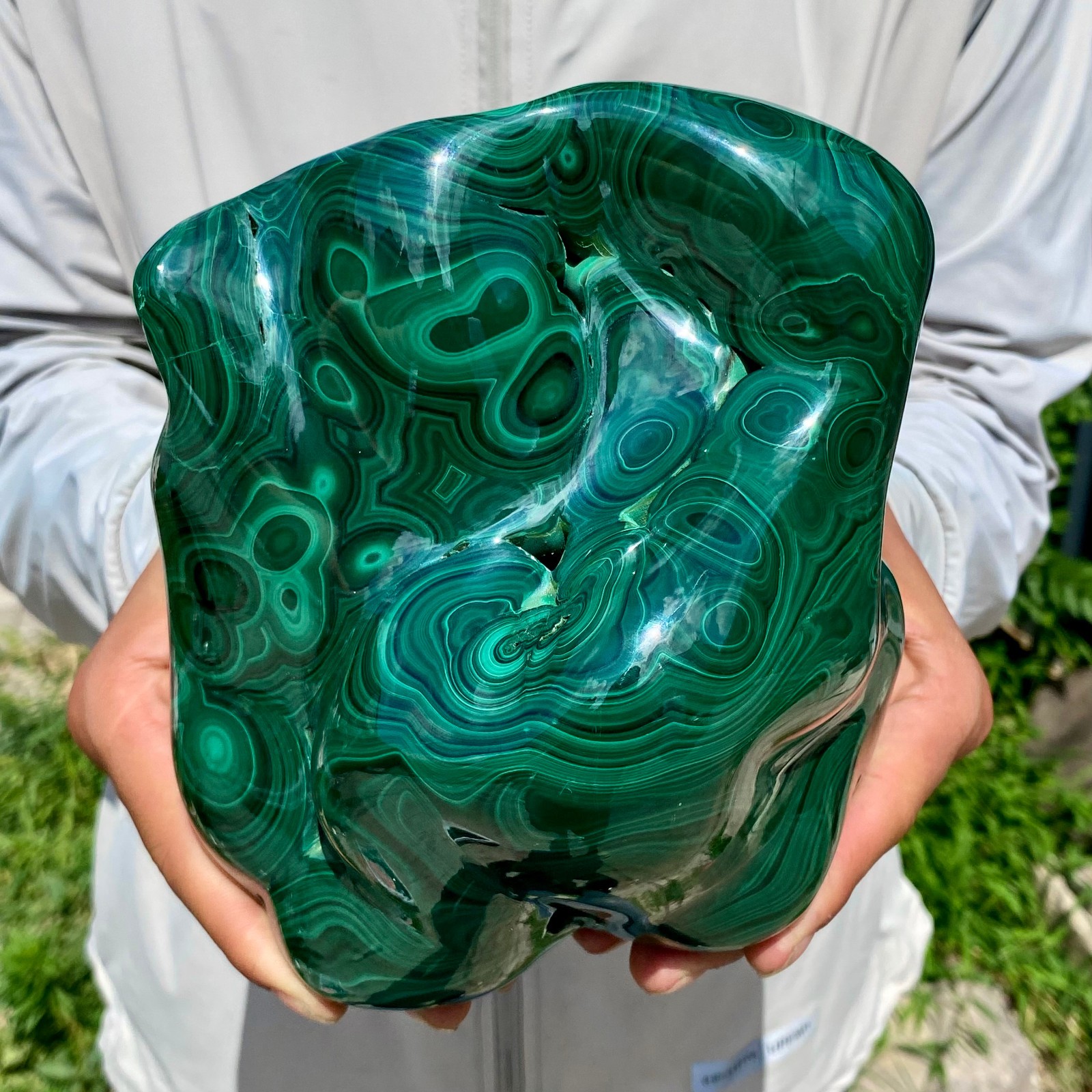 8.13LB TOP Natural Malachite crystal quartz Mineral specimen Reiki gem