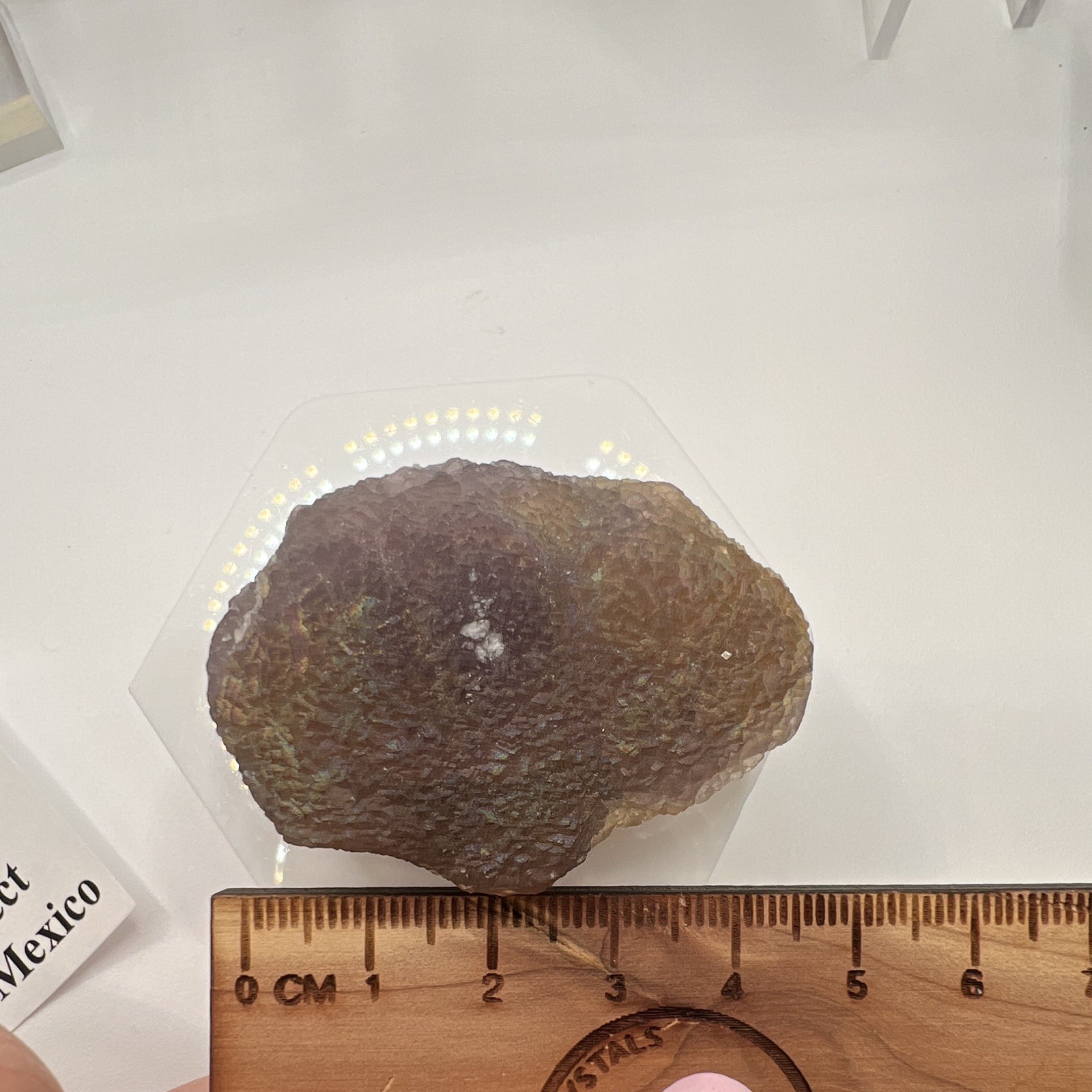 Fluorite Specimen w/ Iridescent Iron Coating, Small Fry Prospect, NM