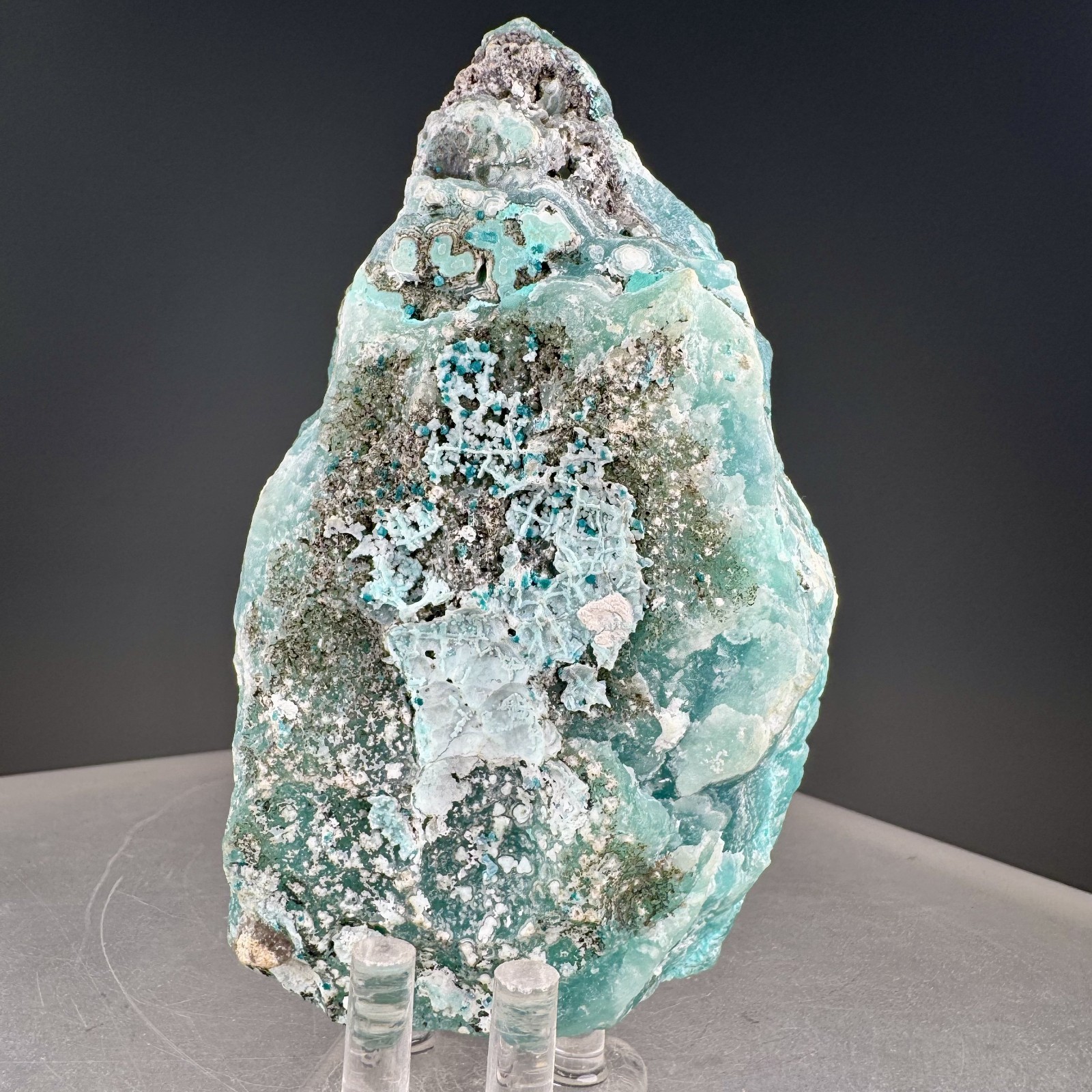 Vibrant Blue Smithsonite: Yanga Koubenza mines, Mfouati, Republic of Congo