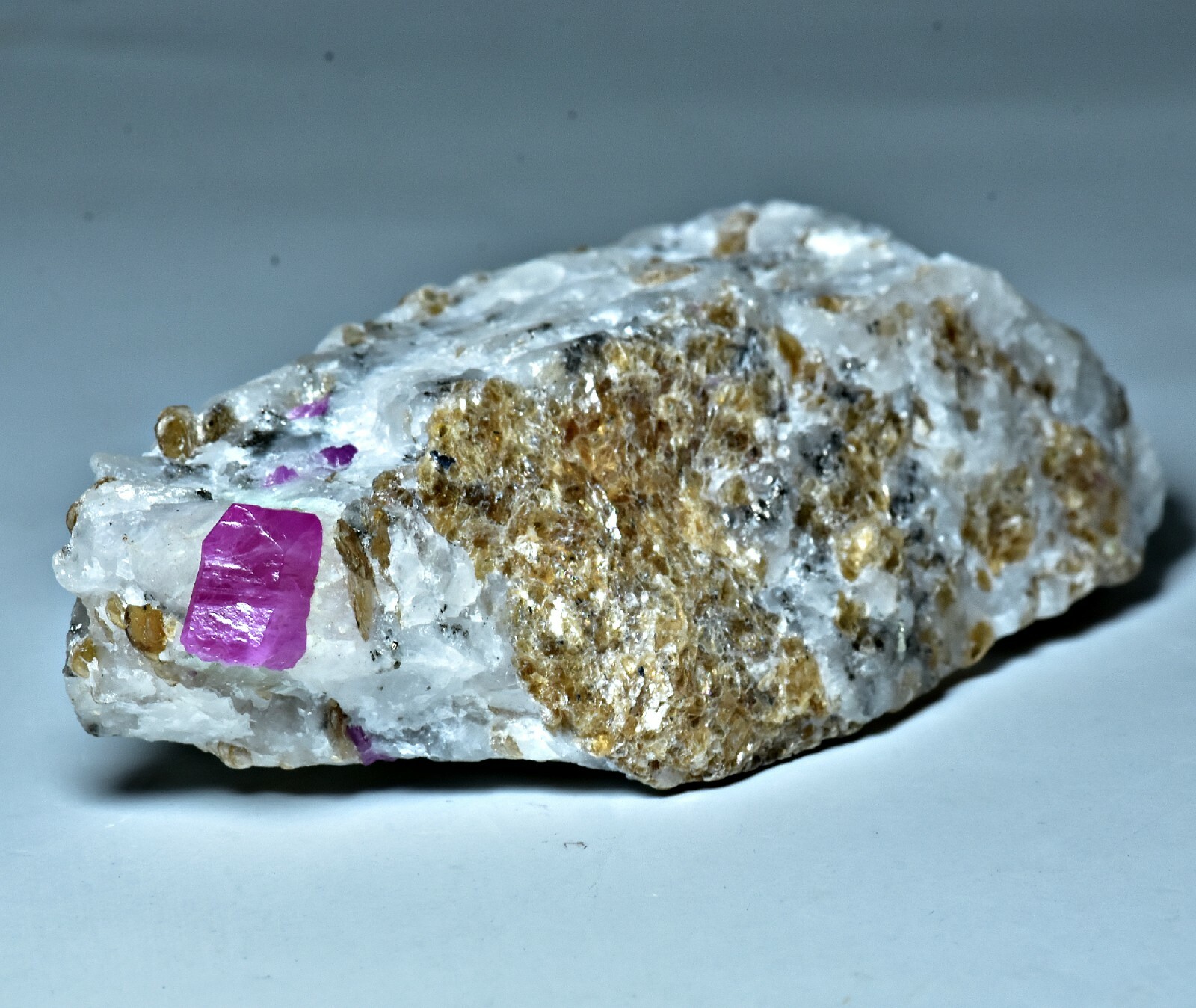 416 CT Excellent Quality Top Lustrous Ruby Crystal w/ Phlogopite Mica On Matrix